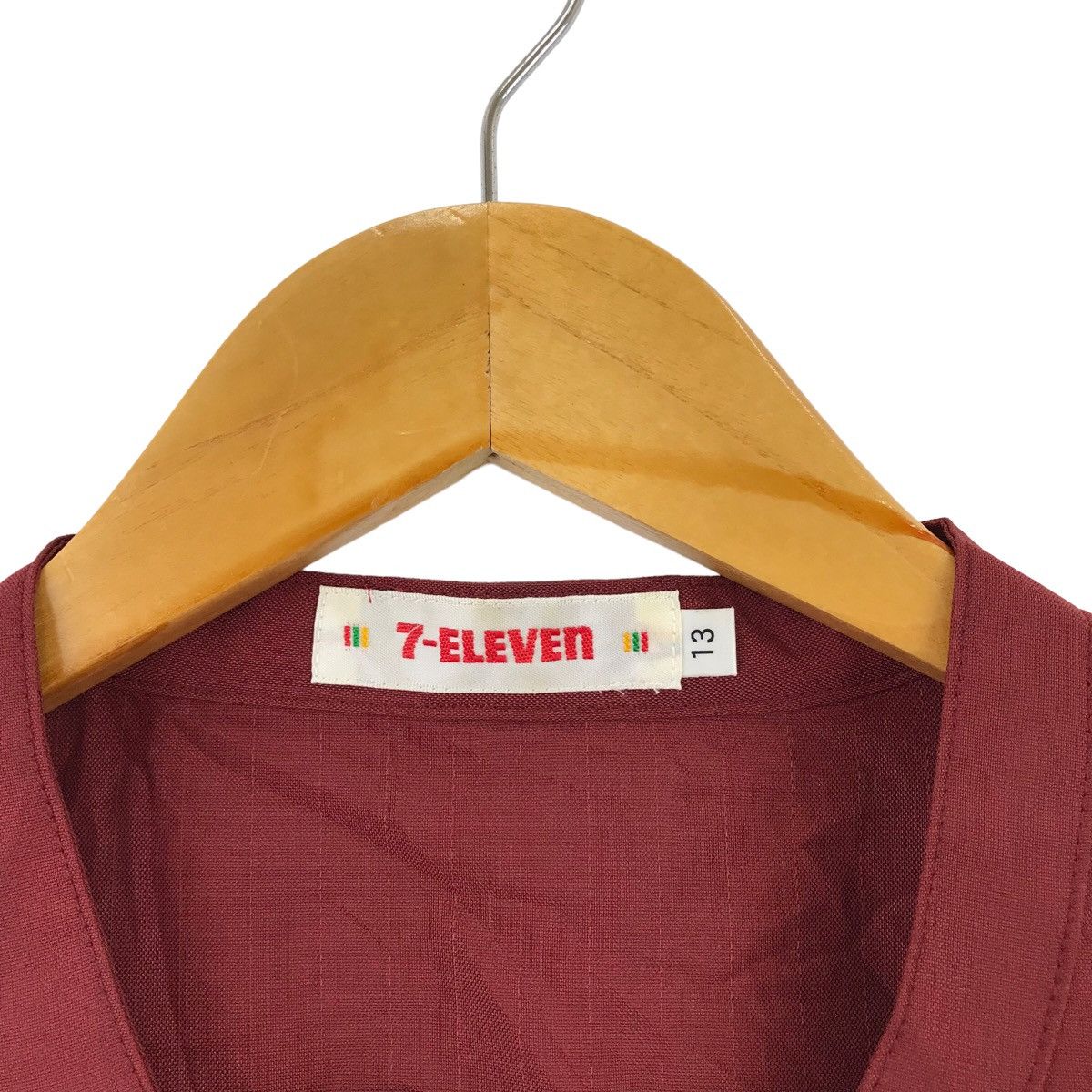 Vintage Vtg 90’ 7 ELEVEN WORKER WORKWEAR Maroon Jacket Windbreaker Size US L / EU 52-54 / 3 - 3 Thumbnail