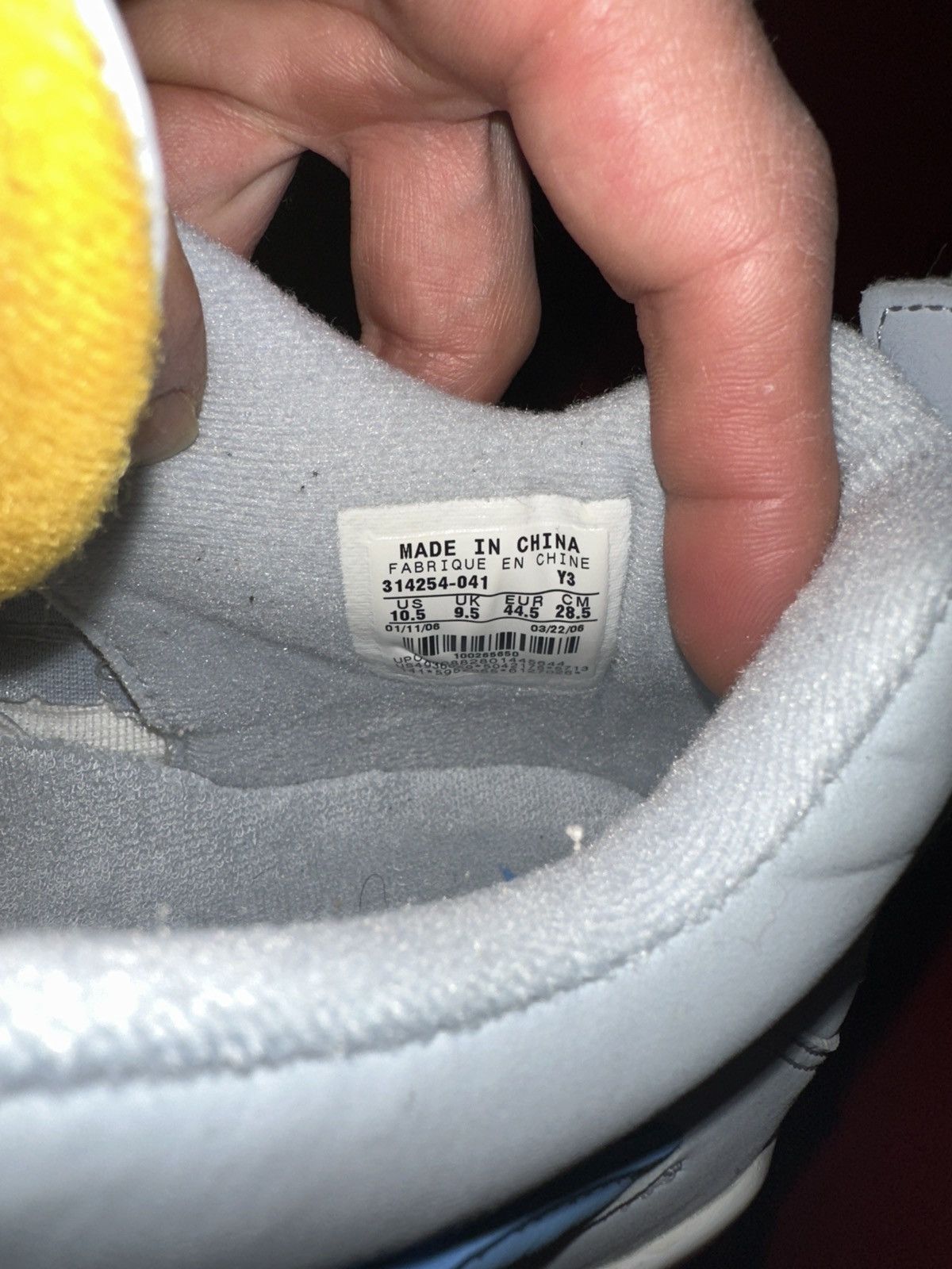 Jordan Brand Authentic 2006 Air Jordan Retro 4 “Mist Blue” Size US 10.5 / EU 43-44 - 9 Thumbnail