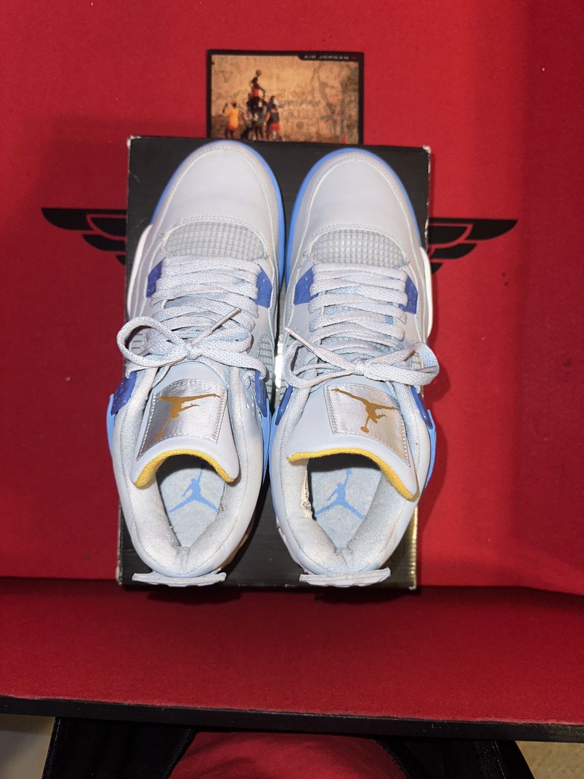 Jordan Brand Authentic 2006 Air Jordan Retro 4 “Mist Blue” Size US 10.5 / EU 43-44 - 7 Thumbnail