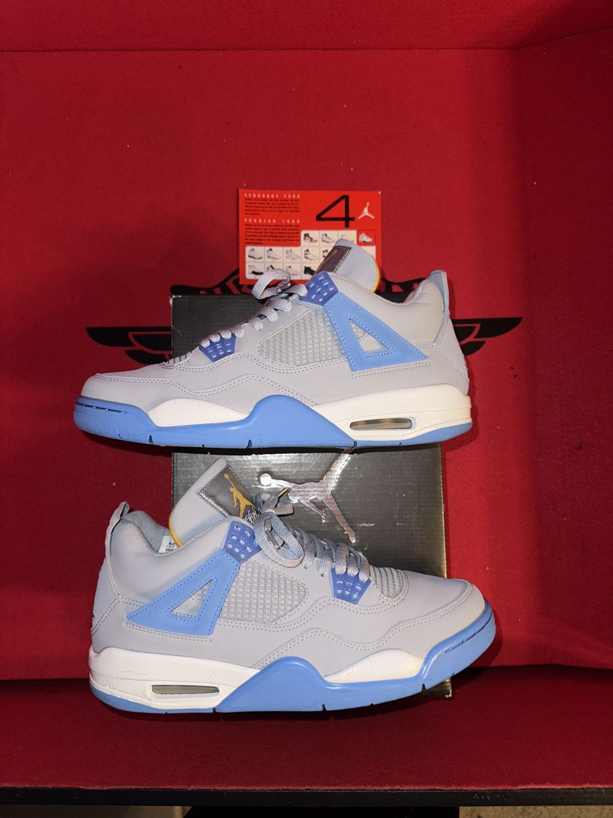 Jordan Brand Authentic 2006 Air Jordan Retro 4 “Mist Blue” Size US 10.5 / EU 43-44 - 4 Thumbnail