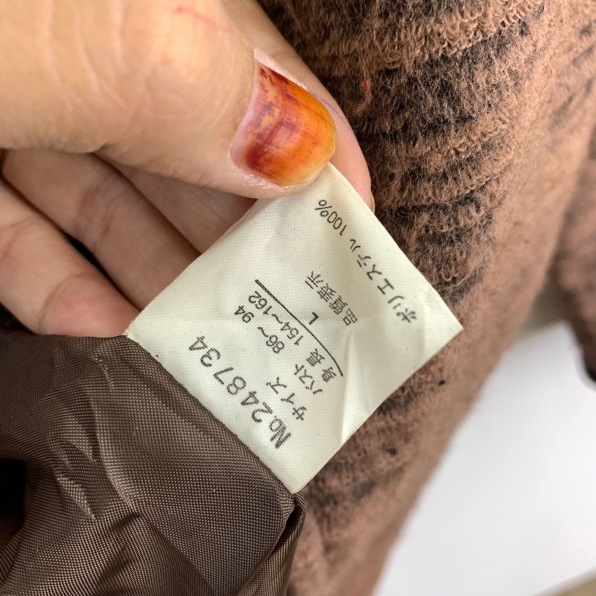 Other Vintage CLAUDIO VALENTINO PARIS Stripes Brown Velvet Size US L / EU 52-54 / 3 - 6 Thumbnail