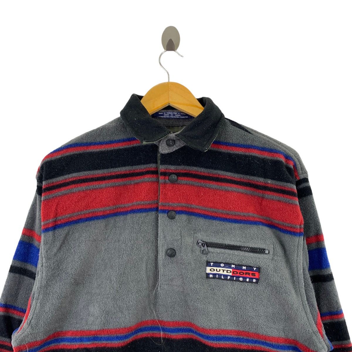 Tommy Hilfiger TOMMY HILFIGER OUTDOORS Retro Sherpa Stripes Collar Size US M / EU 48-50 / 2 - 2 Thumbnail