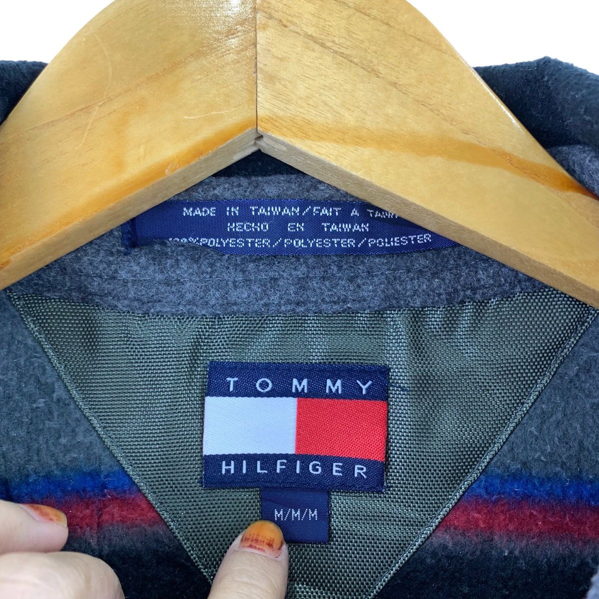 Tommy Hilfiger TOMMY HILFIGER OUTDOORS Retro Sherpa Stripes Collar Size US M / EU 48-50 / 2 - 3 Thumbnail