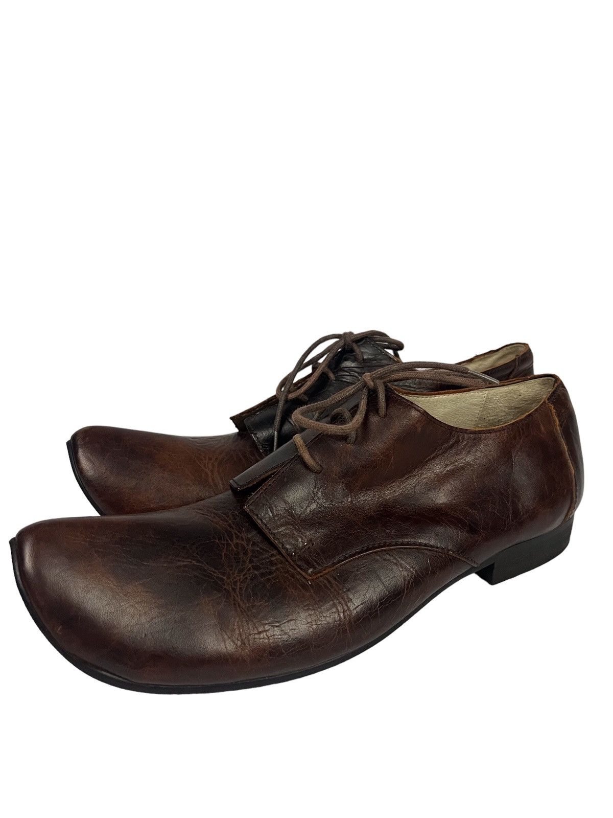 Sunao Kuwahara 🎌 Issey Miyake Sunao Kuwahara Leather Shoes Moroccan Style Size US 5.5 / IT 35.5 - 14 Thumbnail