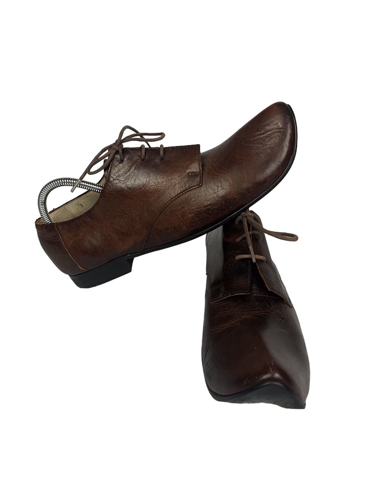 Sunao Kuwahara 🎌 Issey Miyake Sunao Kuwahara Leather Shoes Moroccan Style Size US 5.5 / IT 35.5 - 9 Thumbnail