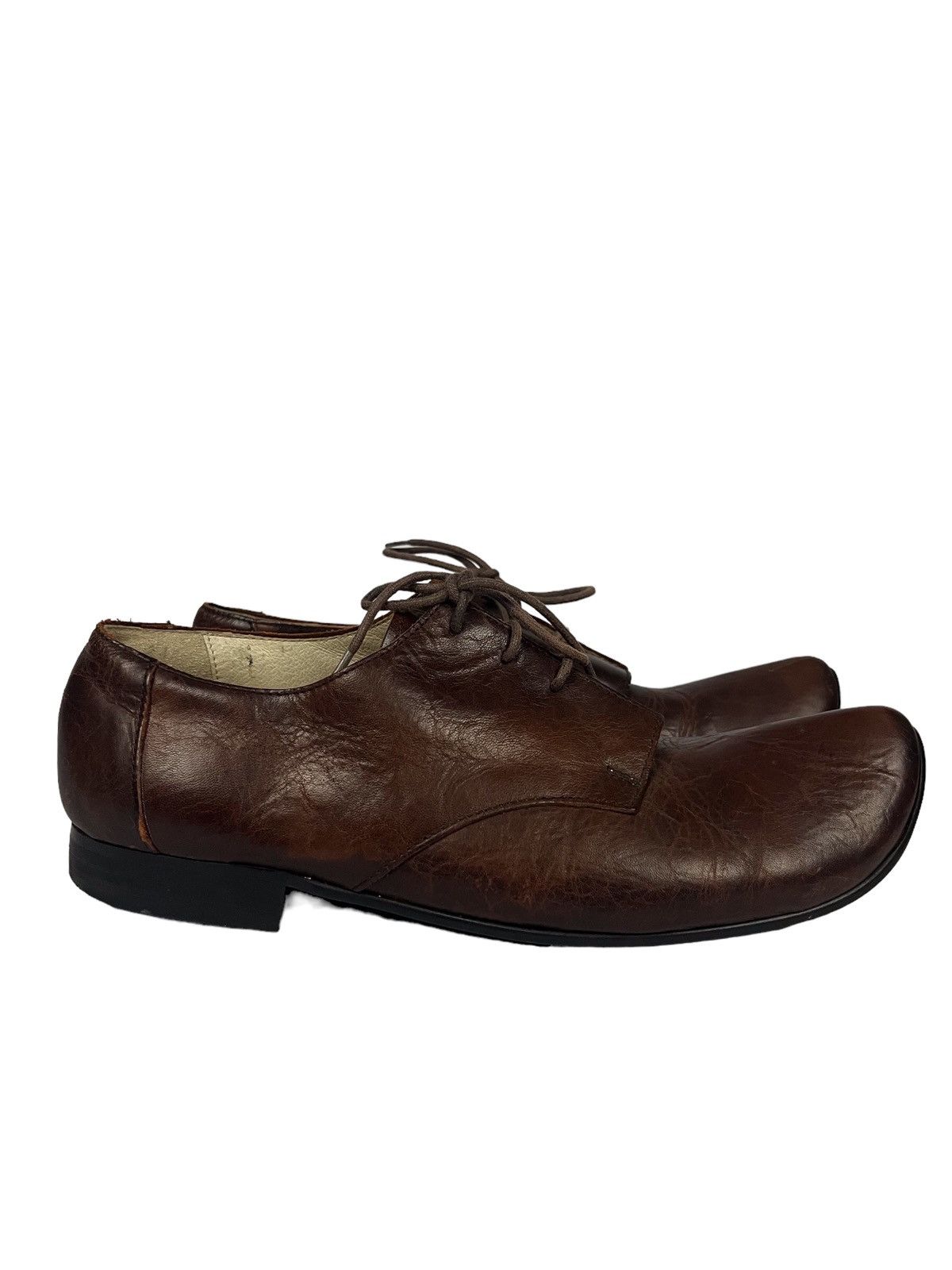 Sunao Kuwahara 🎌 Issey Miyake Sunao Kuwahara Leather Shoes Moroccan Style Size US 5.5 / IT 35.5 - 22 Thumbnail