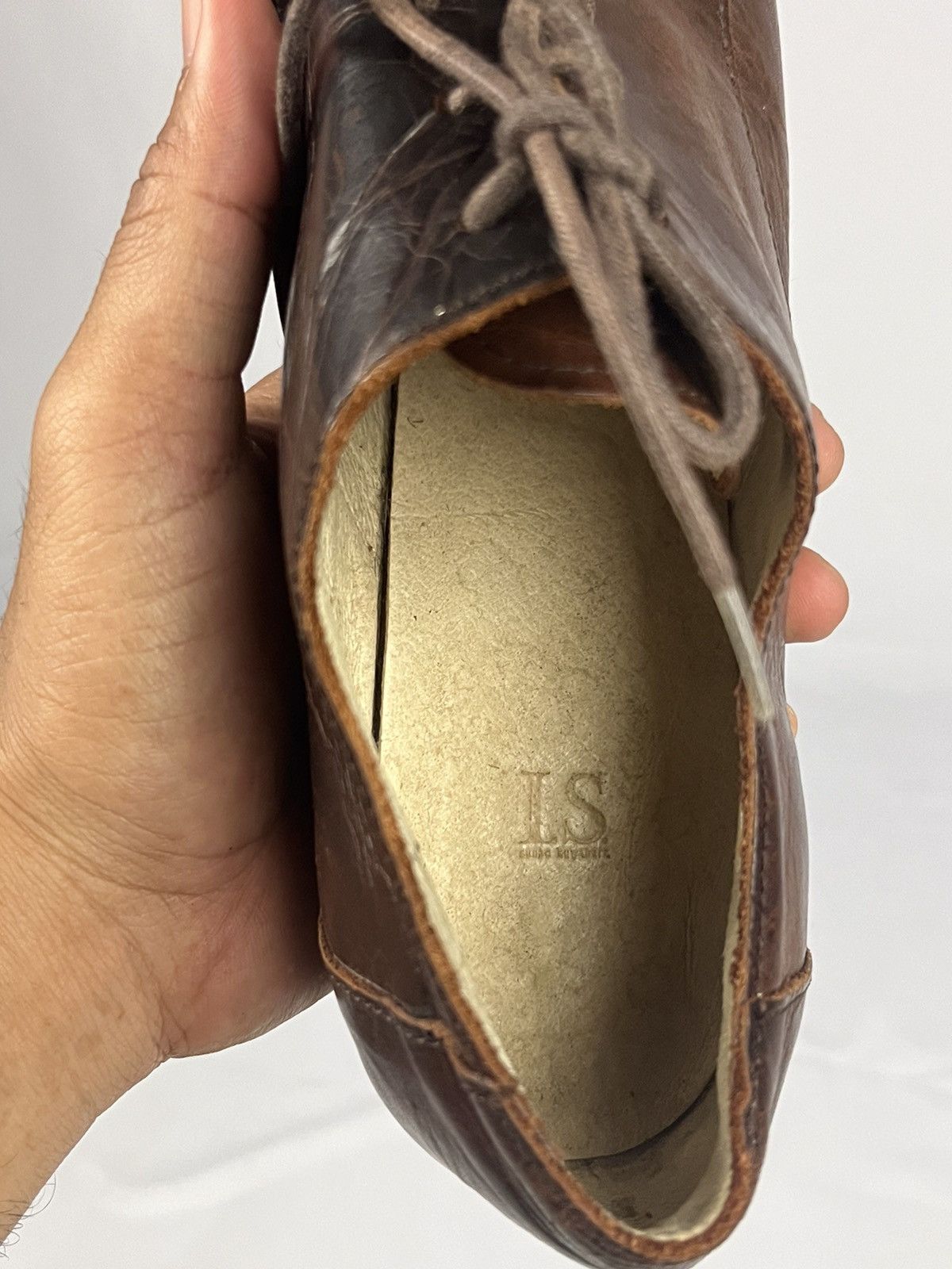 Sunao Kuwahara 🎌 Issey Miyake Sunao Kuwahara Leather Shoes Moroccan Style Size US 5.5 / IT 35.5 - 23 Thumbnail