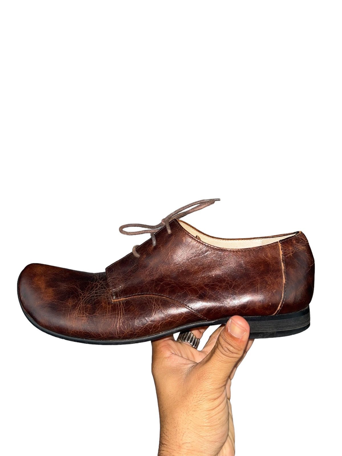 Sunao Kuwahara 🎌 Issey Miyake Sunao Kuwahara Leather Shoes Moroccan Style Size US 5.5 / IT 35.5 - 3 Thumbnail