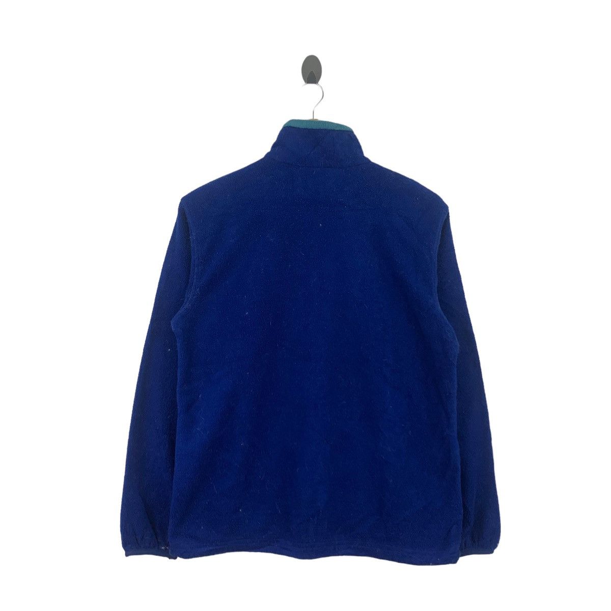 L.L. Bean LL BEAN USA Half Zipper Blue Retro Sherpa Fleece Sweatshirt Size US S / EU 44-46 / 1 - 4 Thumbnail