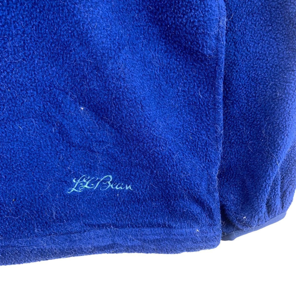 L.L. Bean LL BEAN USA Half Zipper Blue Retro Sherpa Fleece Sweatshirt Size US S / EU 44-46 / 1 - 6 Thumbnail