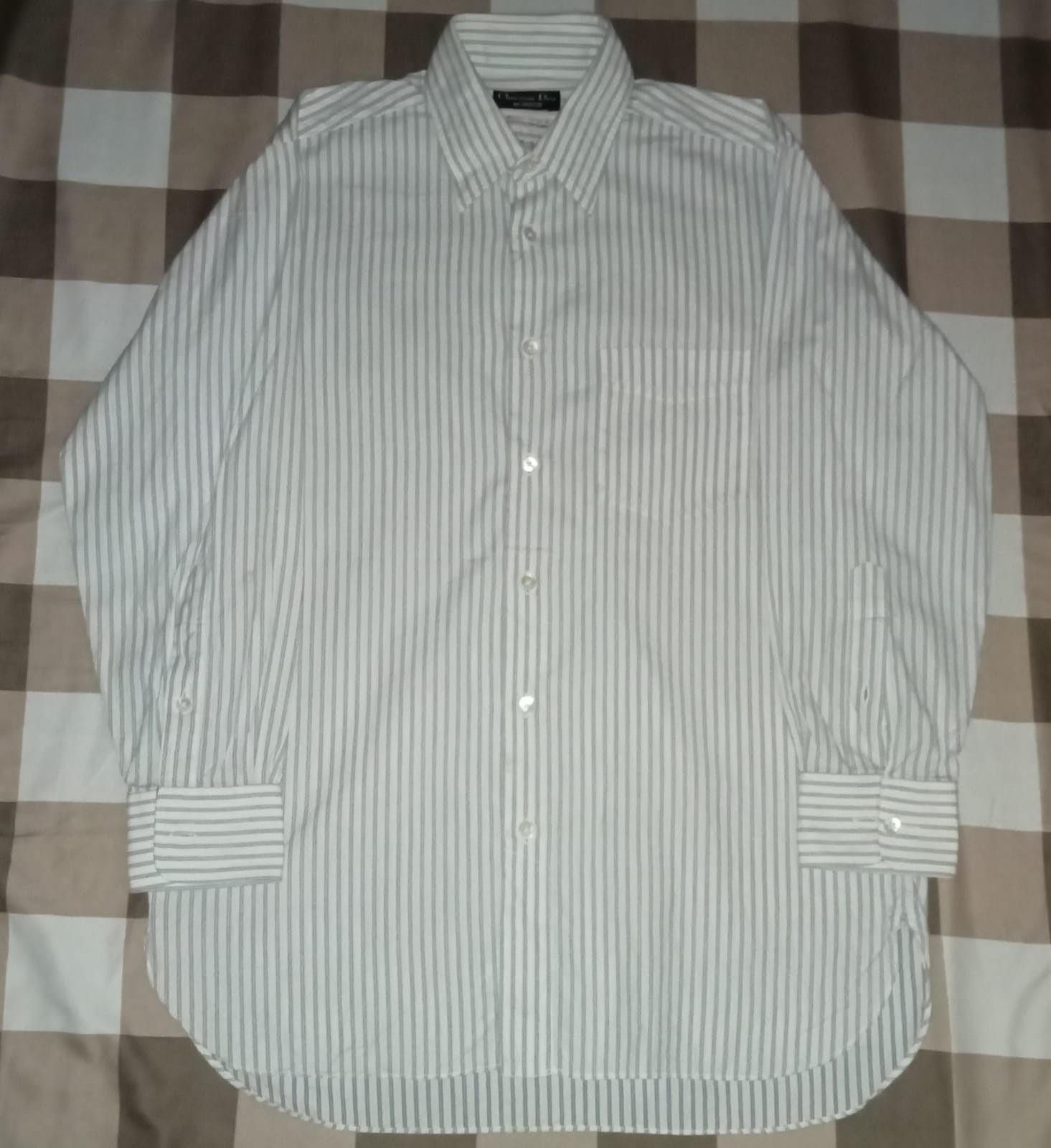 Christian Dior Monsieur Christian Dior Monsieur Striped Button Up Long Sleeve Size US M / EU 48-50 / 2 - 1 Thumbnail