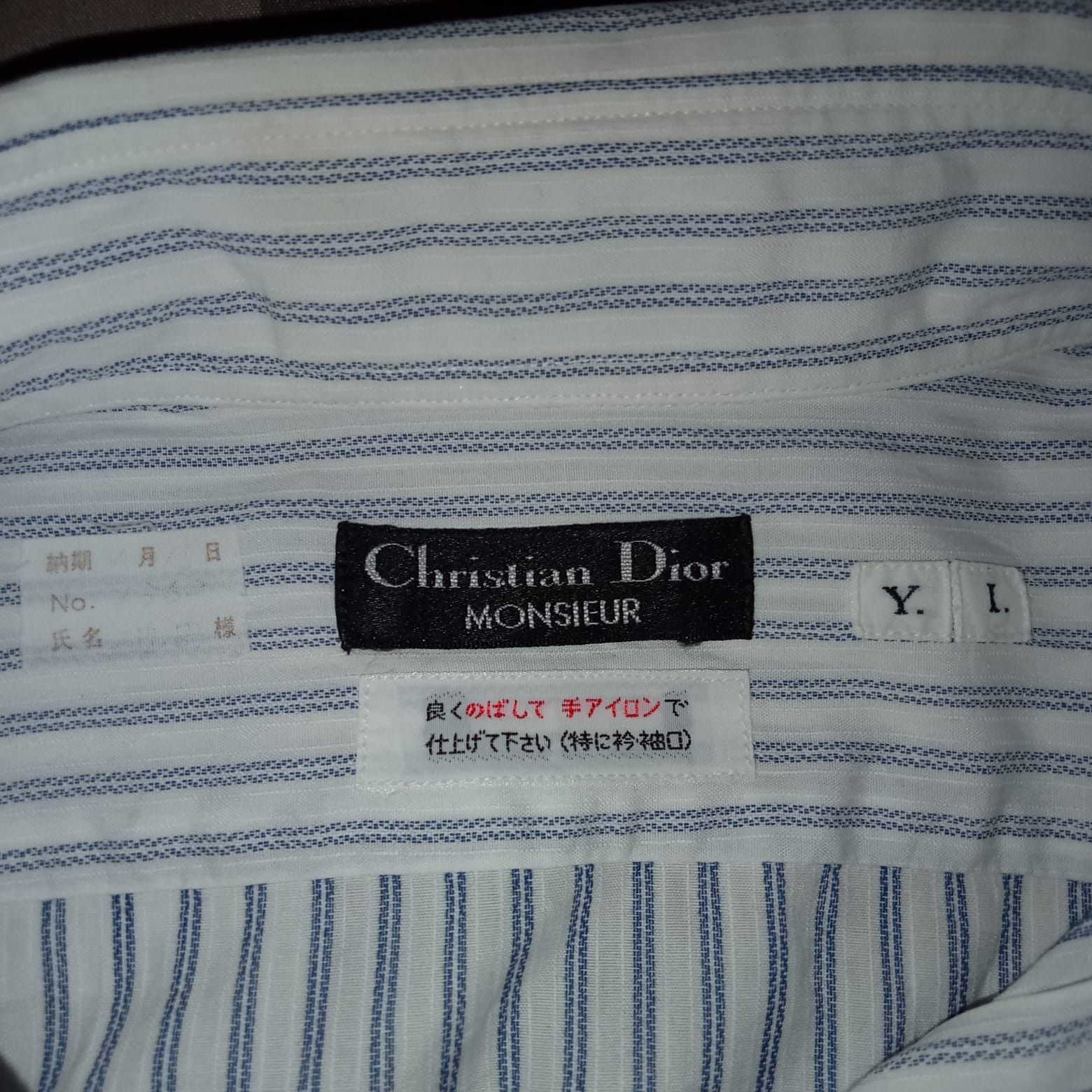 Christian Dior Monsieur Christian Dior Monsieur Striped Button Up Long Sleeve Size US M / EU 48-50 / 2 - 2 Thumbnail