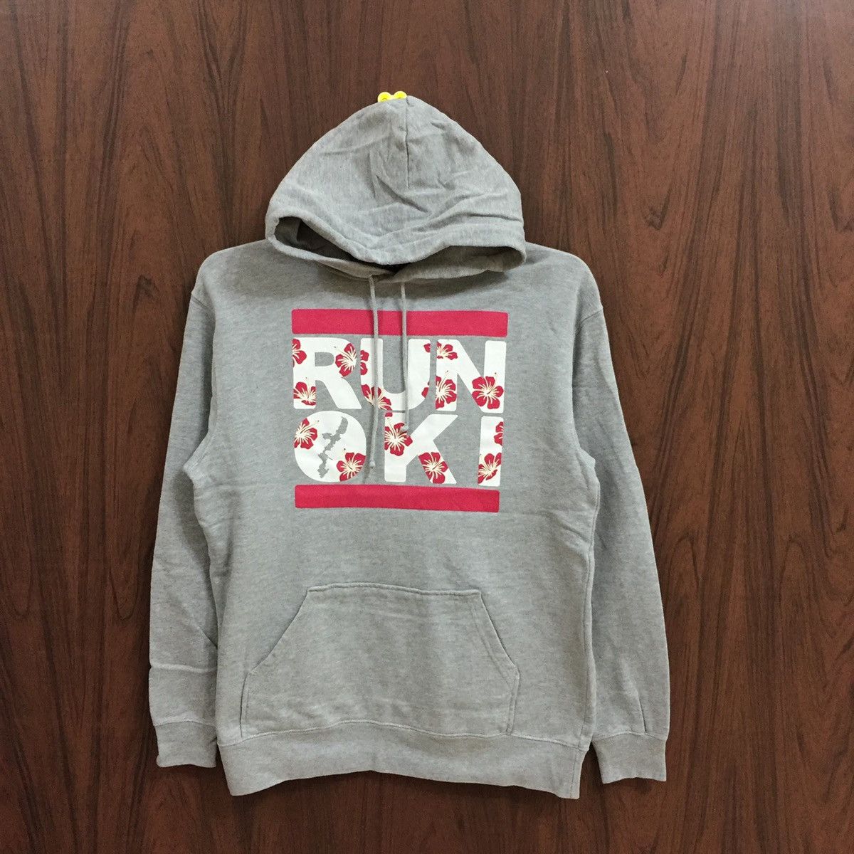 Japanese Brand Run Oki hoodie spellout flower logo size L Size US L / EU 52-54 / 3 - 2 Thumbnail