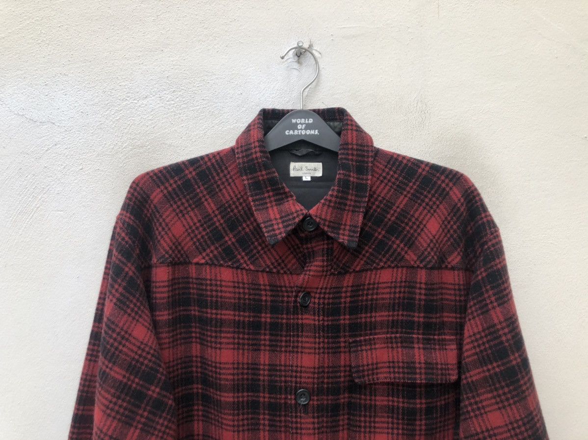 Paul Smith Vintage Paul Smith Tartan 3 Pocket Baggy Wool Flannel Jacket Size US L / EU 52-54 / 3 - 2 Thumbnail
