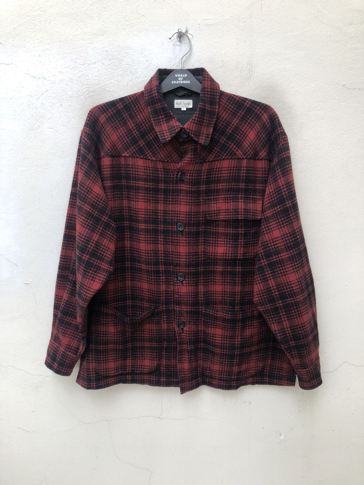 Paul Smith Vintage Paul Smith Tartan 3 Pocket Baggy Wool Flannel Jacket Size US L / EU 52-54 / 3 - 1 Thumbnail