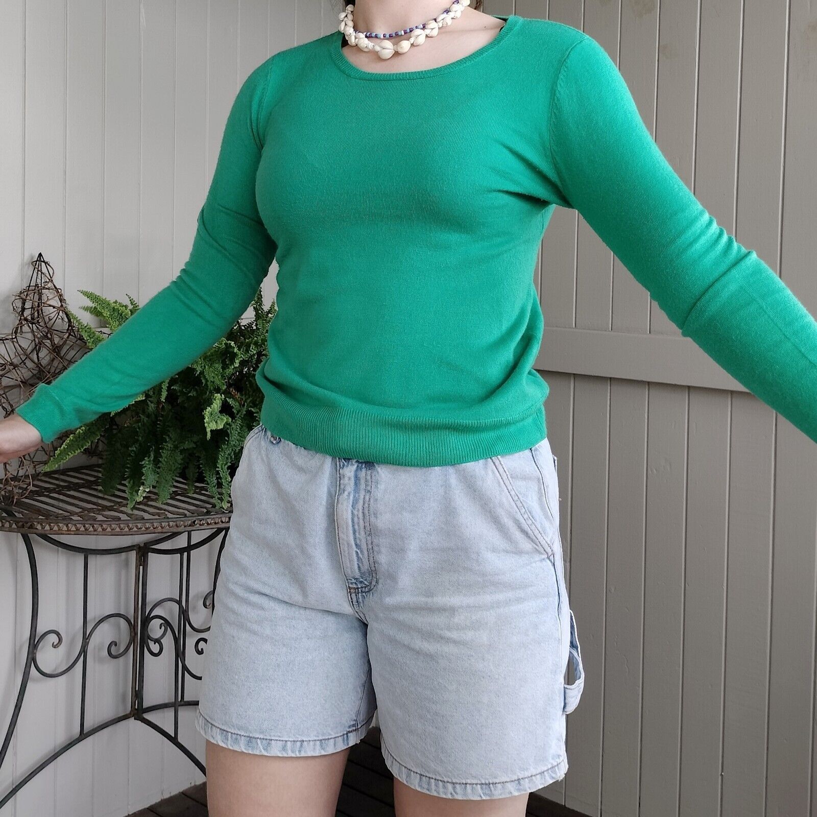 Designer Lorelle Jumper Sweater Knit Long Sleeve Acrylic Pullover Alt Size S / US 4 / IT 40 - 2 Thumbnail
