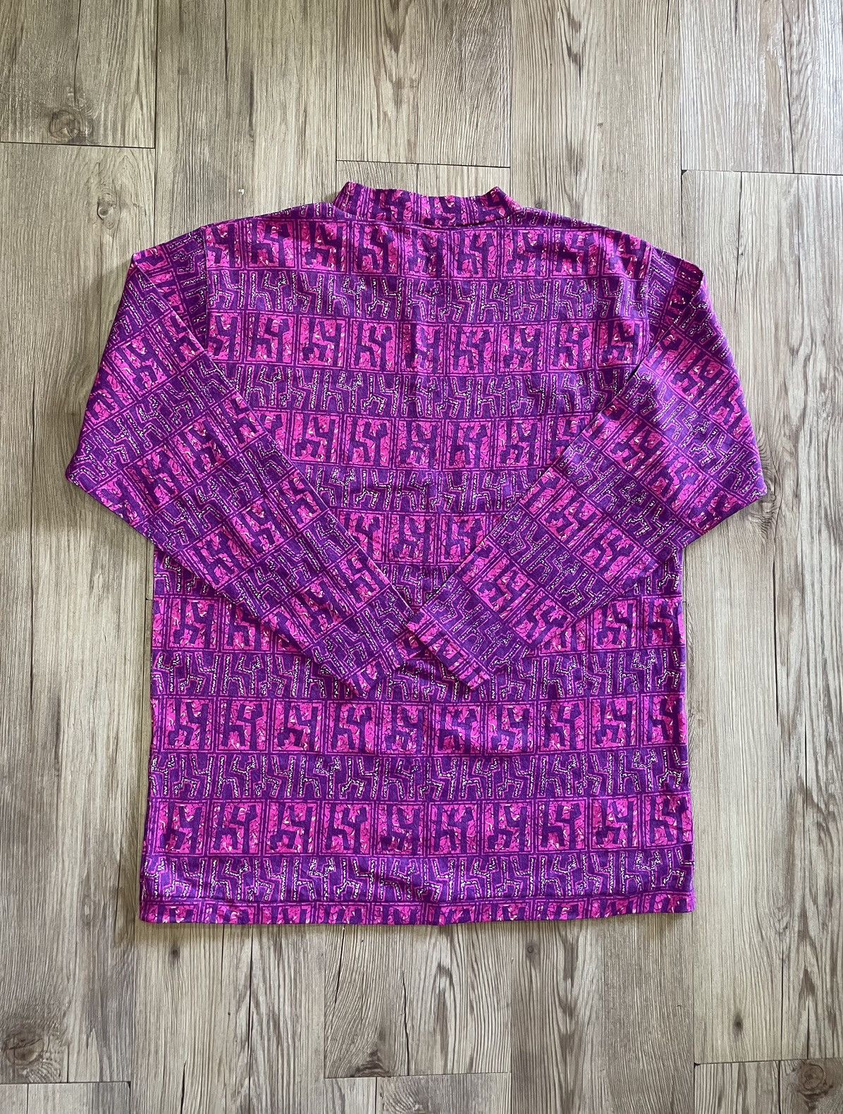 Vintage Vintage Sun Wood Striped Long Sleeve T shirt Size US M / EU 48-50 / 2 - 6 Thumbnail