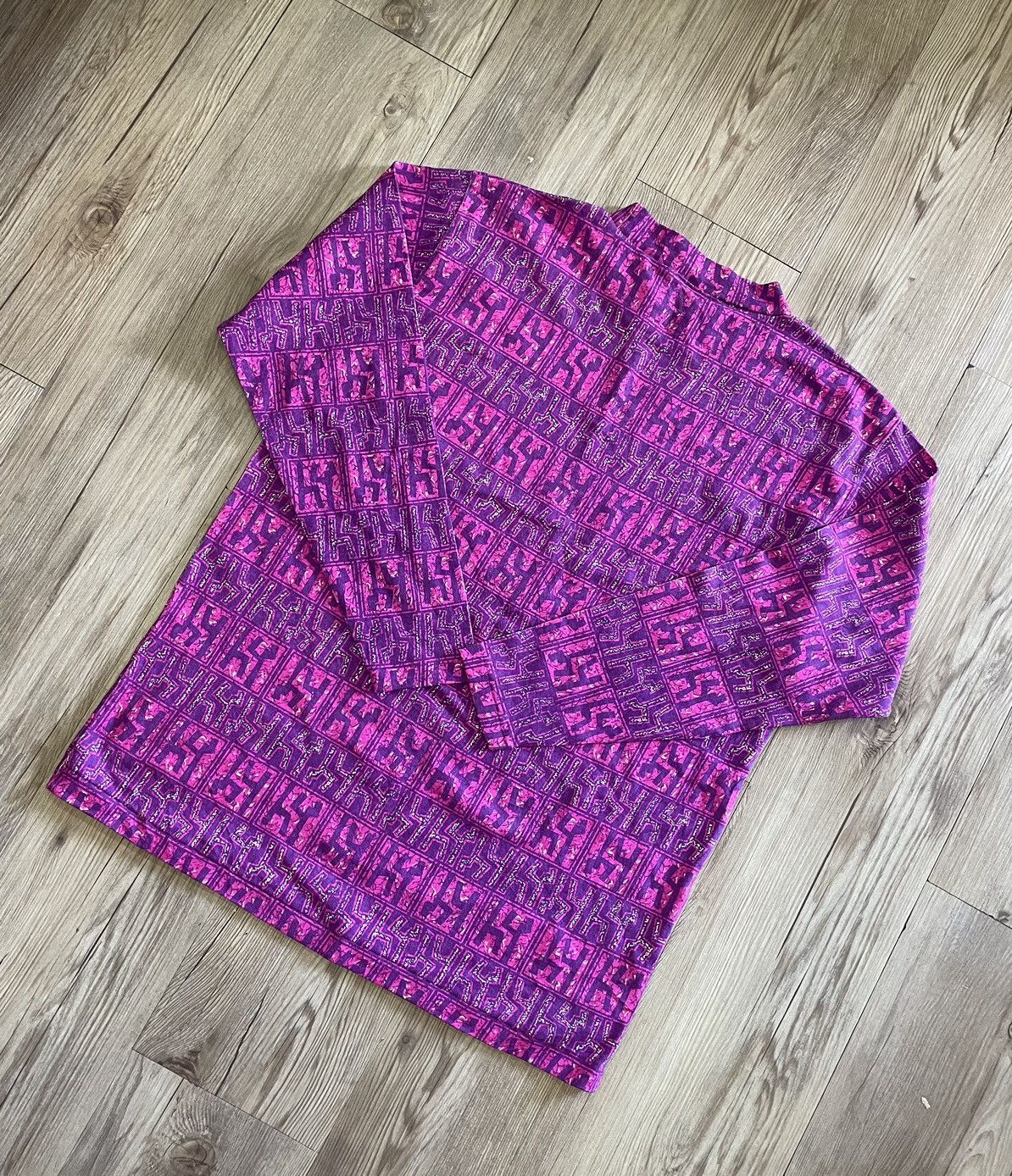 Vintage Vintage Sun Wood Striped Long Sleeve T shirt Size US M / EU 48-50 / 2 - 7 Thumbnail