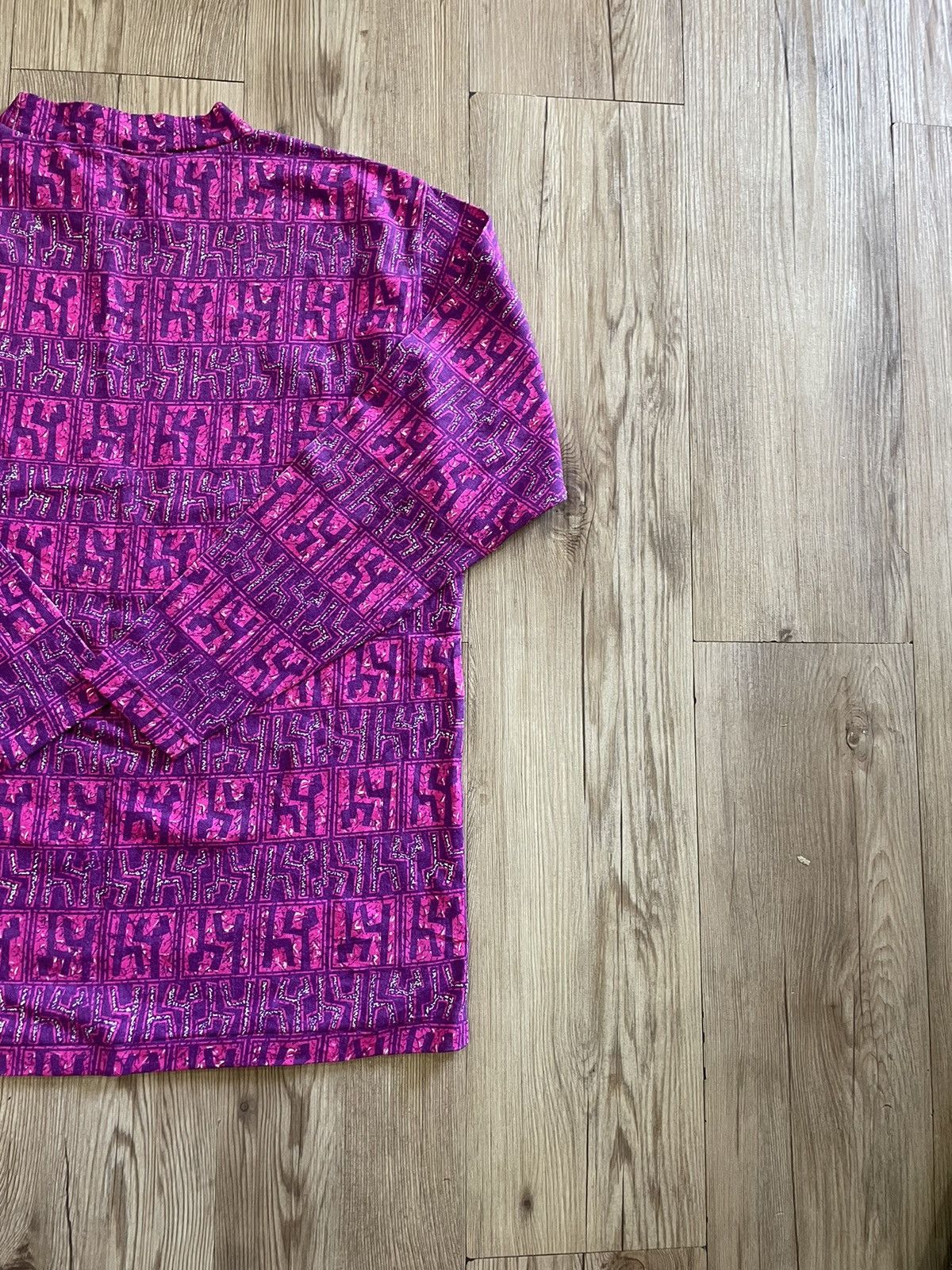 Vintage Vintage Sun Wood Striped Long Sleeve T shirt Size US M / EU 48-50 / 2 - 8 Thumbnail