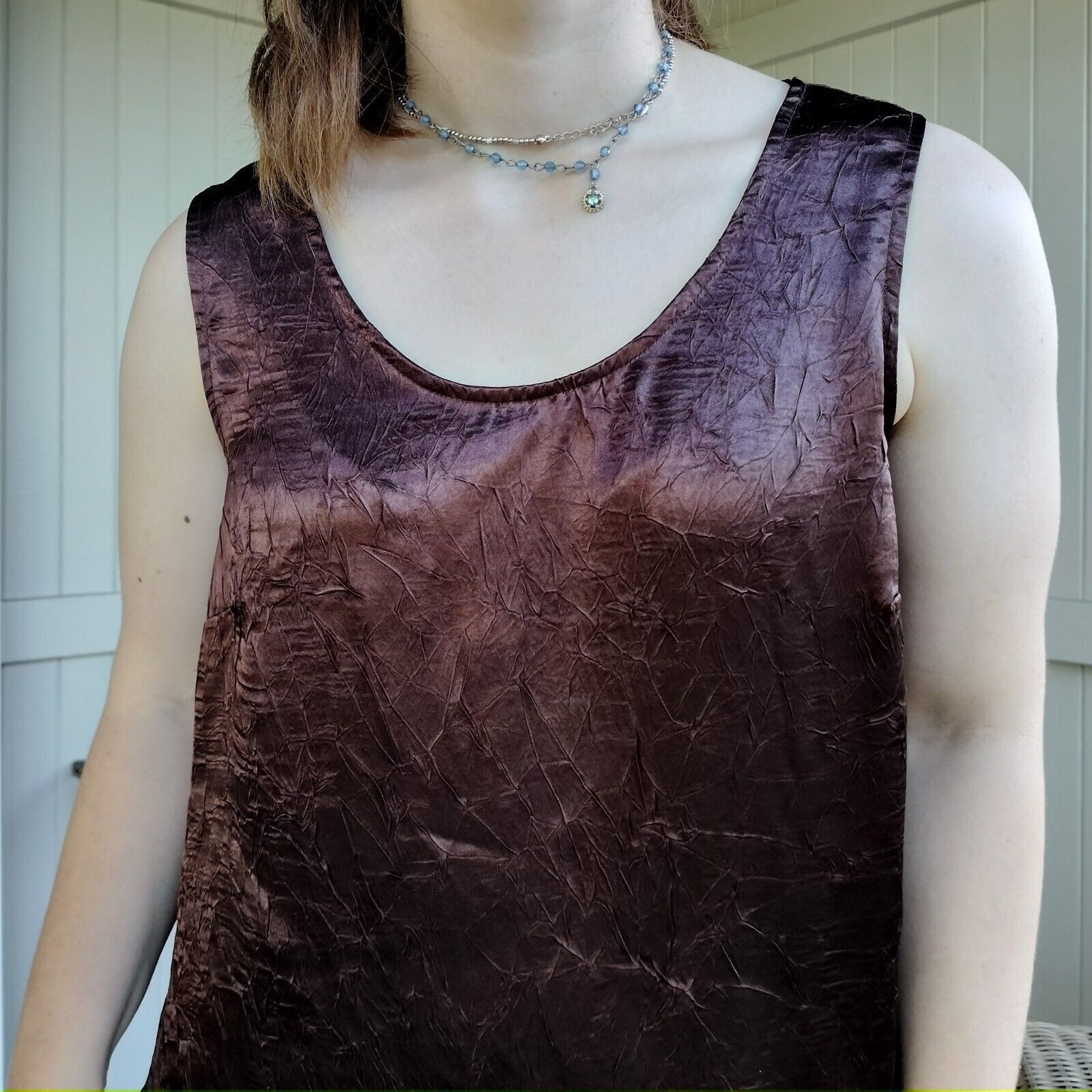 Designer × Man Made In Australia Charlie Brown Vintage 80s 90s Size 14 Tank Top Size L / US 10 / IT 46 - 3 Thumbnail