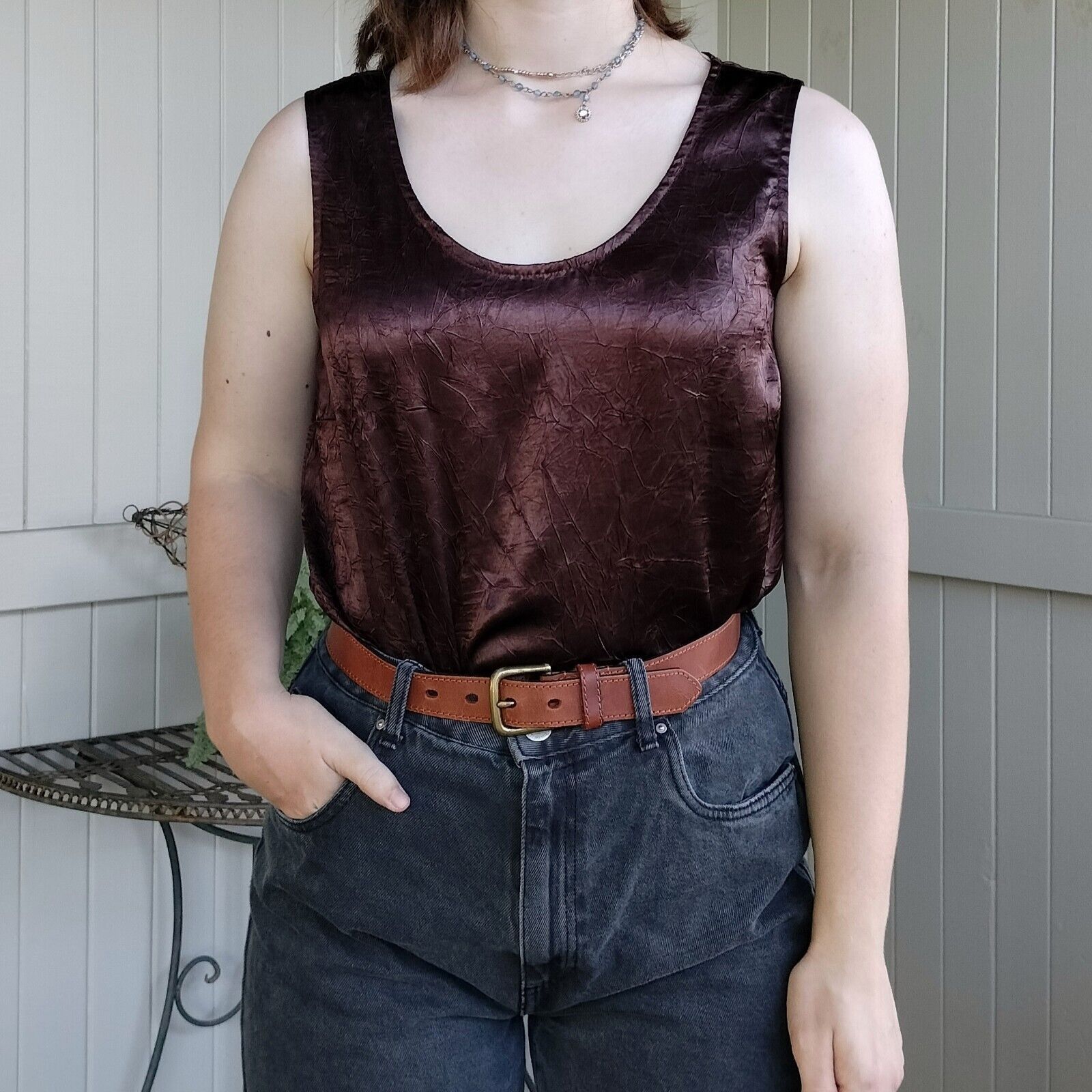 Designer × Man Made In Australia Charlie Brown Vintage 80s 90s Size 14 Tank Top Size L / US 10 / IT 46 - 1 Thumbnail