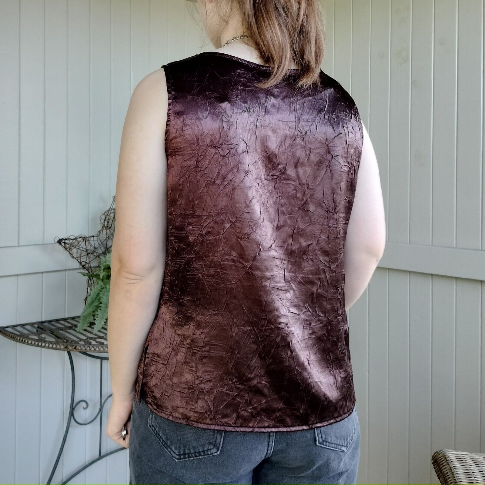 Designer × Man Made In Australia Charlie Brown Vintage 80s 90s Size 14 Tank Top Size L / US 10 / IT 46 - 4 Thumbnail