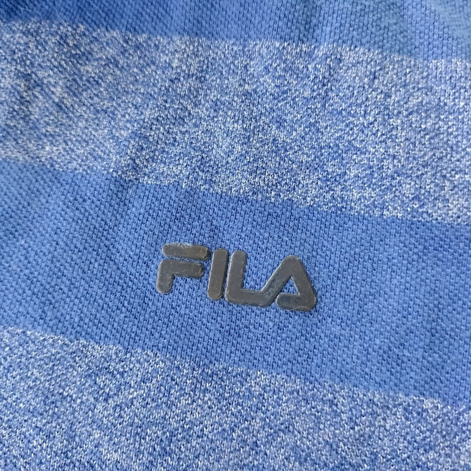Fila × Vintage Fila Size 3XL Polo Shirt Mens Blue Knit Striped Short Sleeve Size US XXL / EU 58 / 5 - 10 Thumbnail