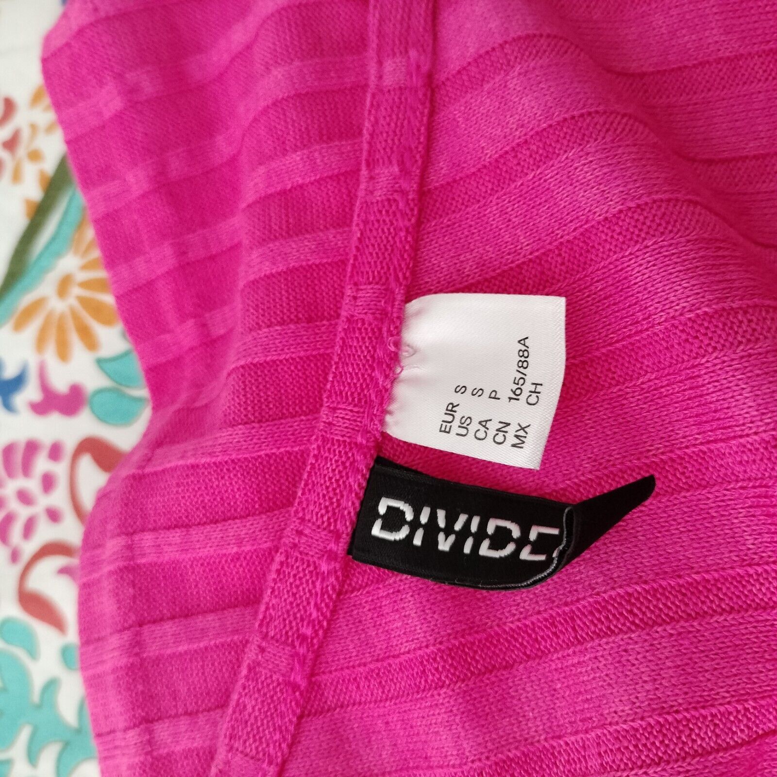 H&M H&M Top Hot Pink One Shoulder Knit Ribbed Jacquard Festival Size S / US 4 / IT 40 - 7 Thumbnail