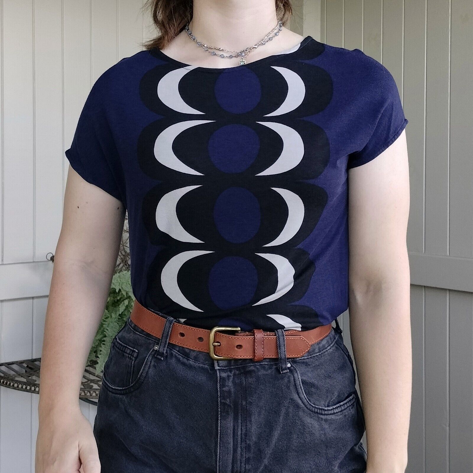 Designer × Marimekko Marimekko Size M 12 T Shirt Top Kaivo Art Arty Size M / US 6-8 / IT 42-44 - 1 Thumbnail