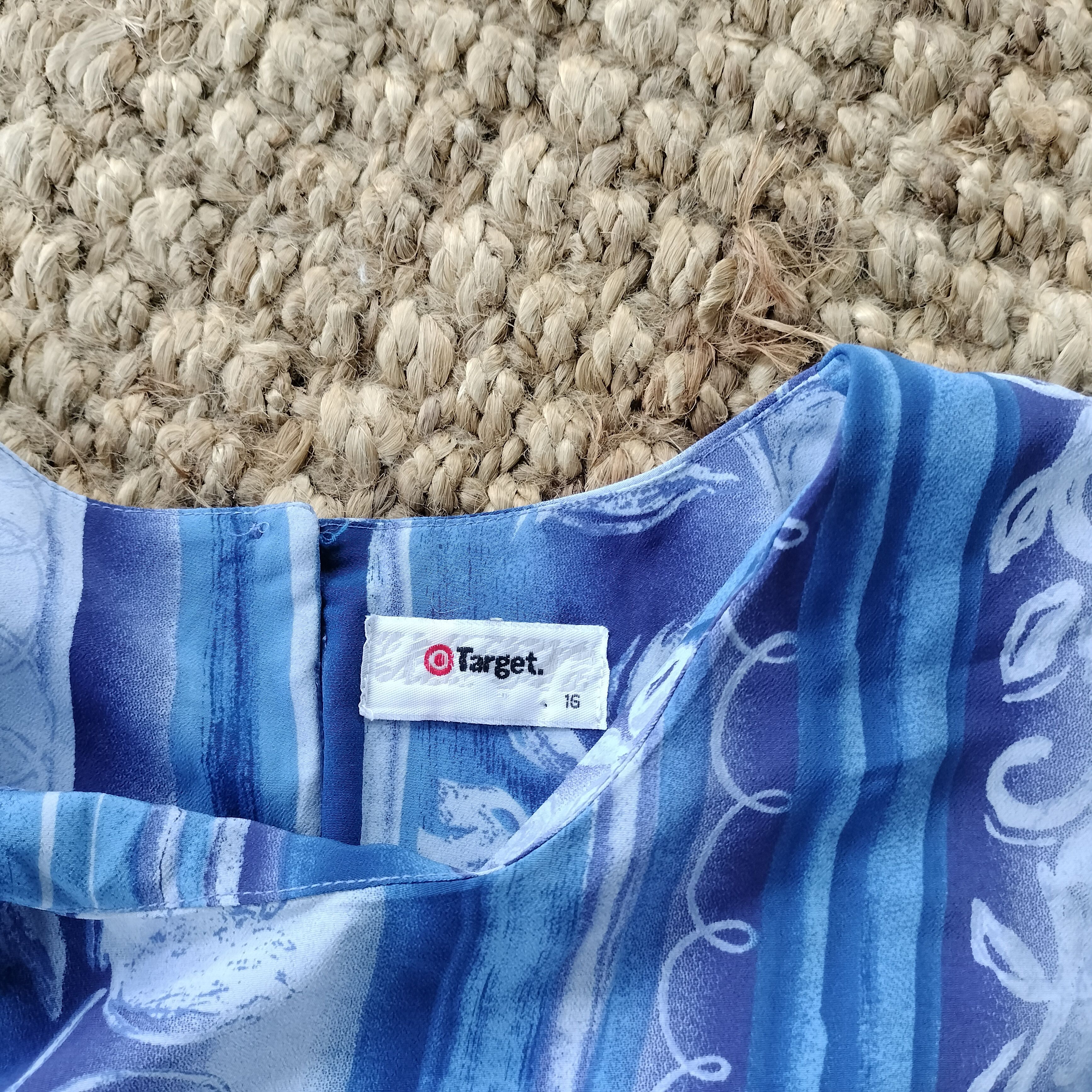 Target Basics × Vintage Vintage retro target 80s 1980s stripy floral blouse top Size XL / US 12-14 / IT 48-50 - 6 Thumbnail