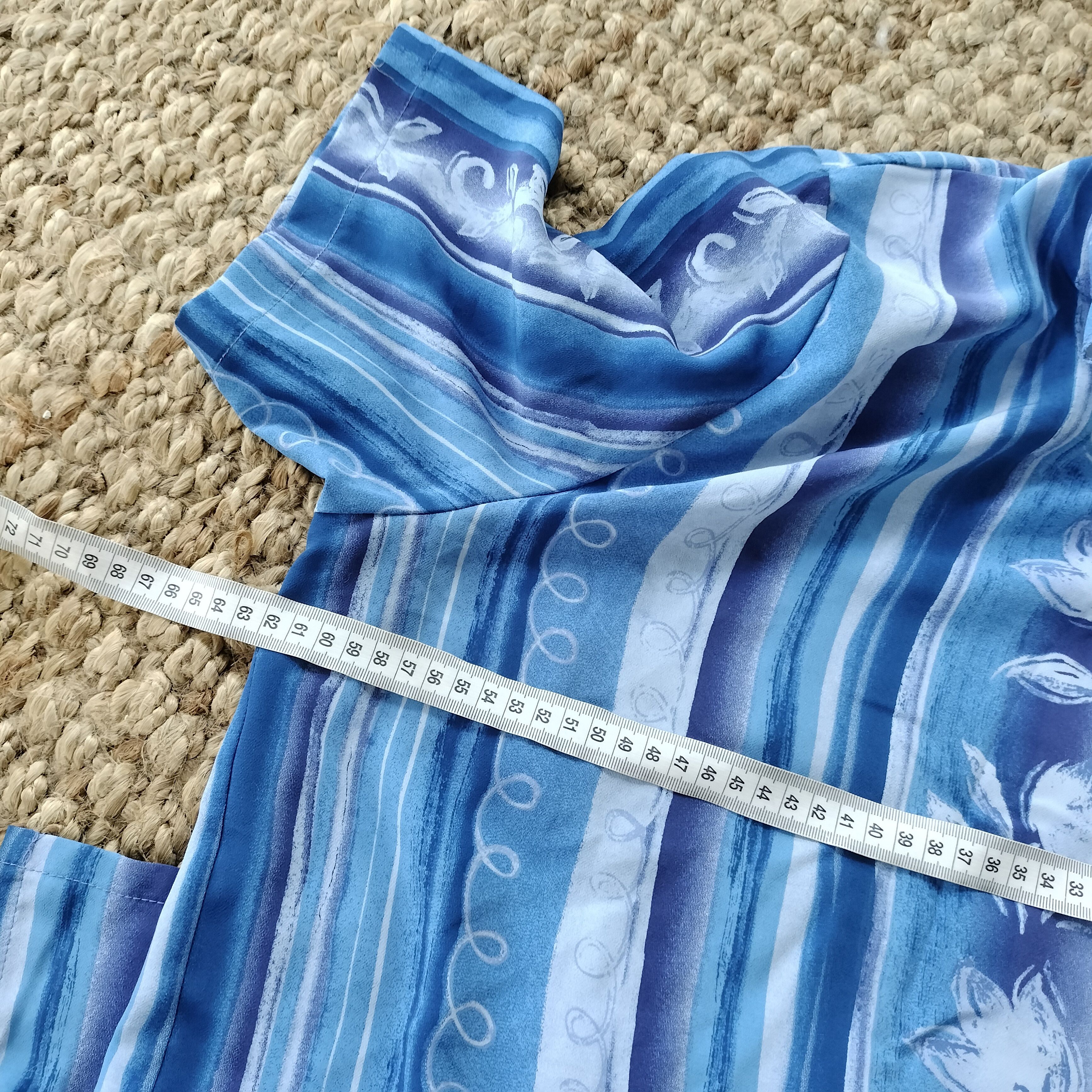 Target Basics × Vintage Vintage retro target 80s 1980s stripy floral blouse top Size XL / US 12-14 / IT 48-50 - 9 Thumbnail