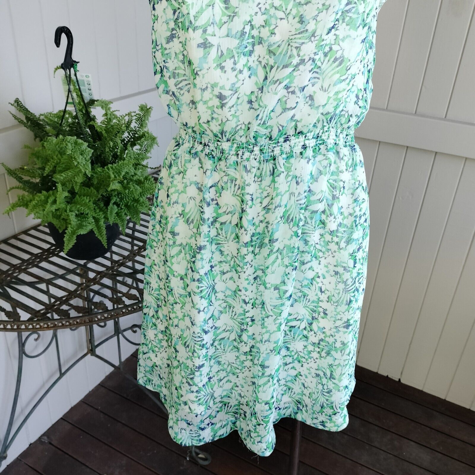 Designer × Esprit × Vintage Esprit Y2K Size 12 Dress Floral A Line Mini Cocktail Size M / US 6-8 / IT 42-44 - 4 Thumbnail