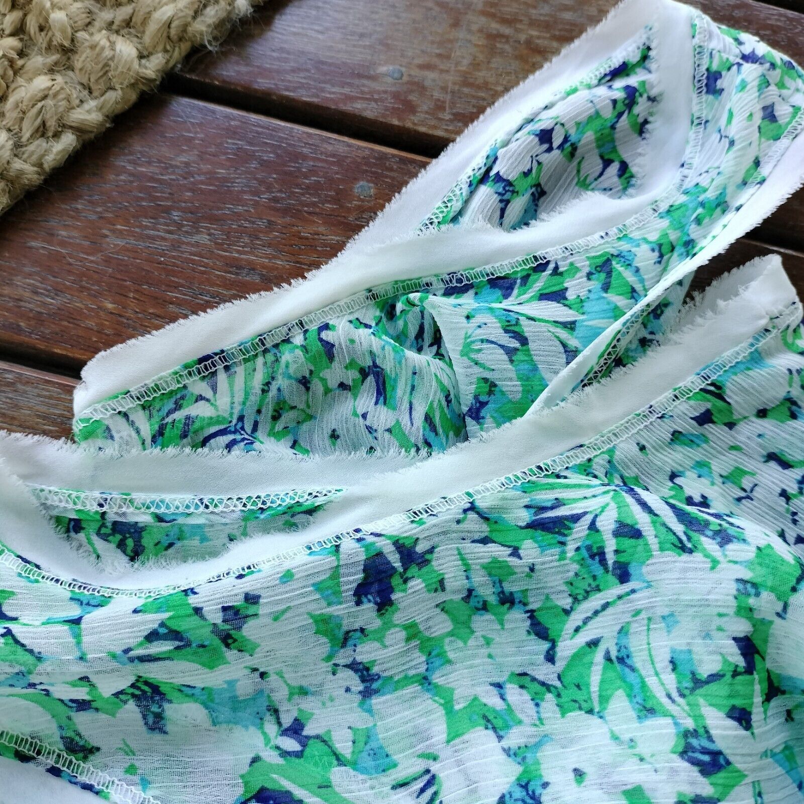 Designer × Esprit × Vintage Esprit Y2K Size 12 Dress Floral A Line Mini Cocktail Size M / US 6-8 / IT 42-44 - 12 Thumbnail
