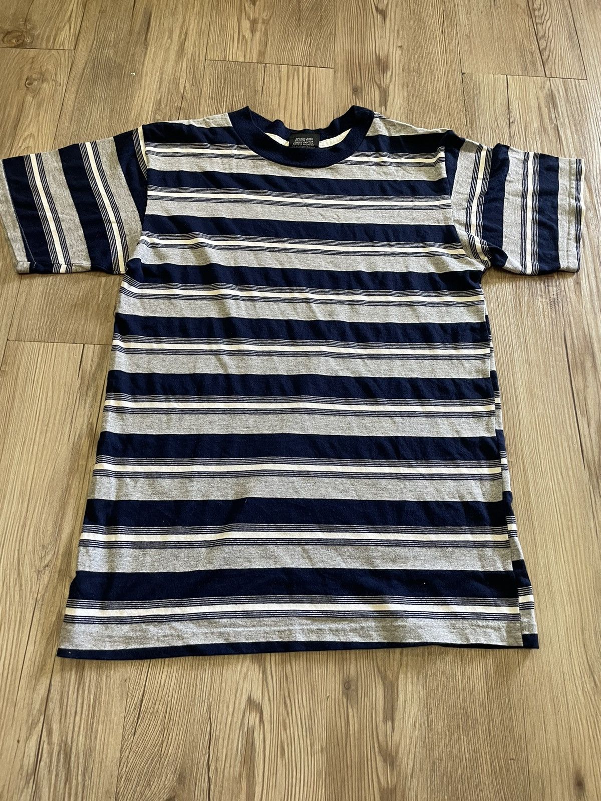 Vintage Vintage 90s Super Yarn SAS Striped T shirts Size US S / EU 44-46 / 1 - 2 Thumbnail