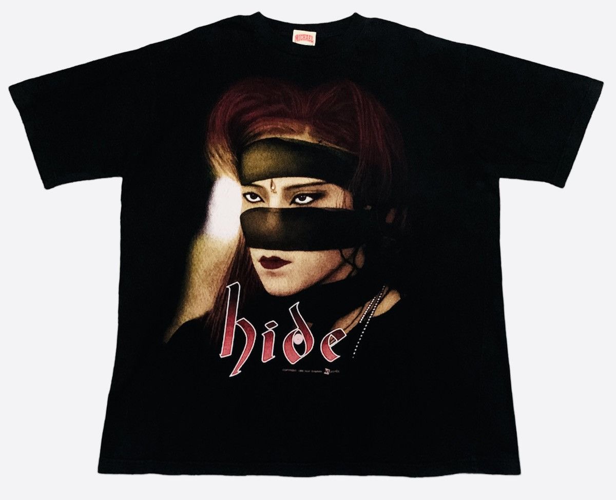 Rare Design Vintage Rock Band X-Japan Hide T-shirt 1998s