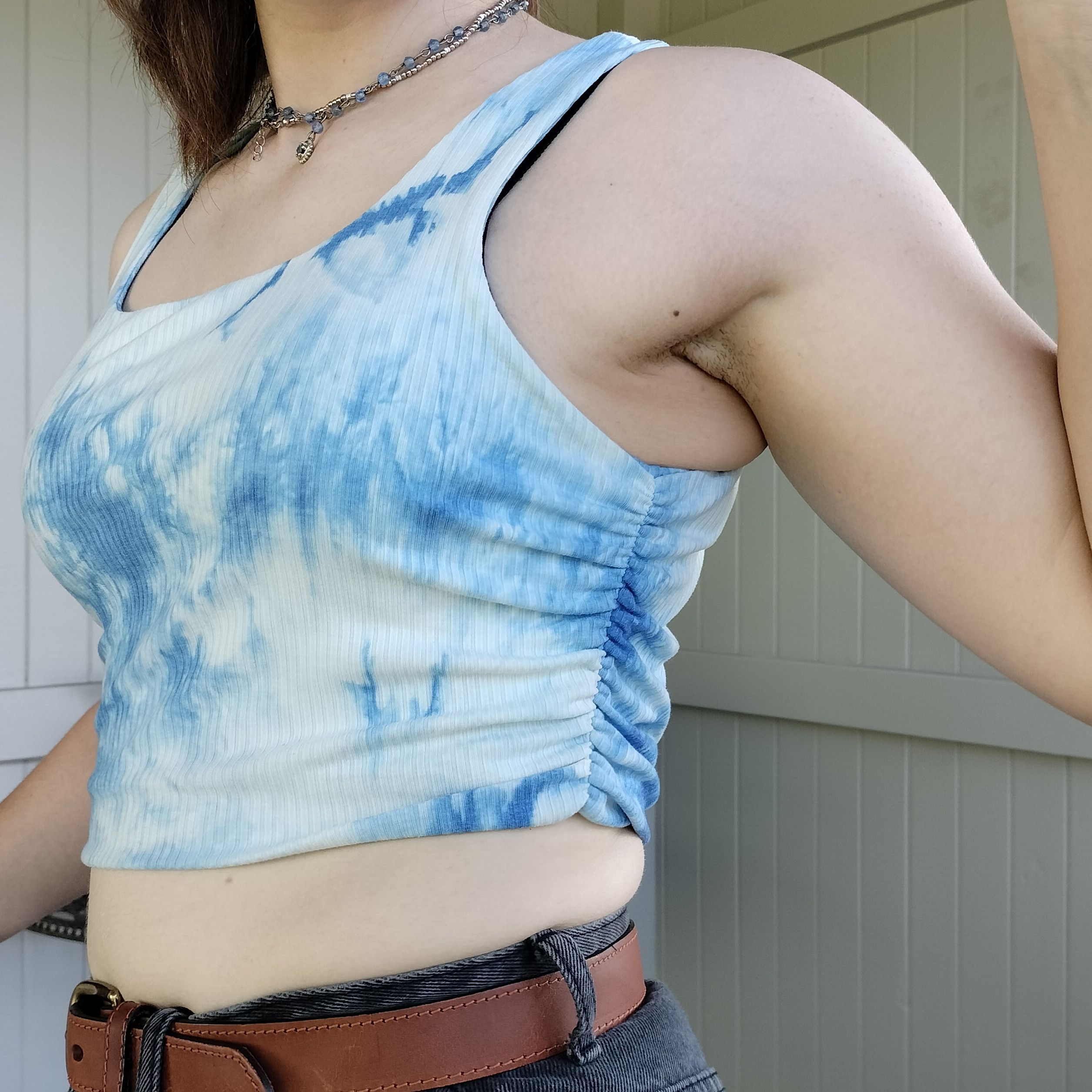 Other Minxluxe by Ally tie dye ruched ribbed crop top Size M / US 6-8 / IT 42-44 - 4 Thumbnail