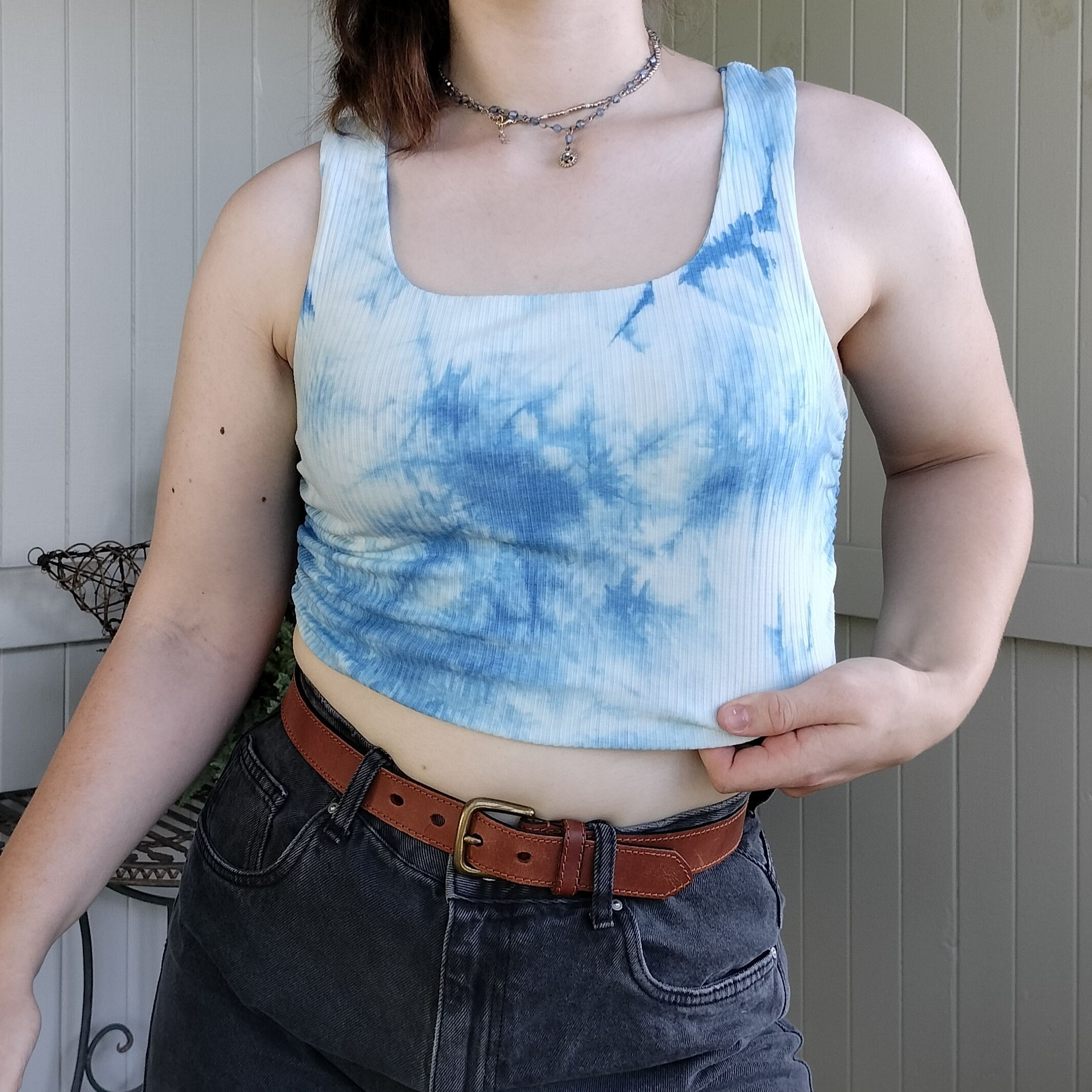 Other Minxluxe by Ally tie dye ruched ribbed crop top Size M / US 6-8 / IT 42-44 - 1 Thumbnail