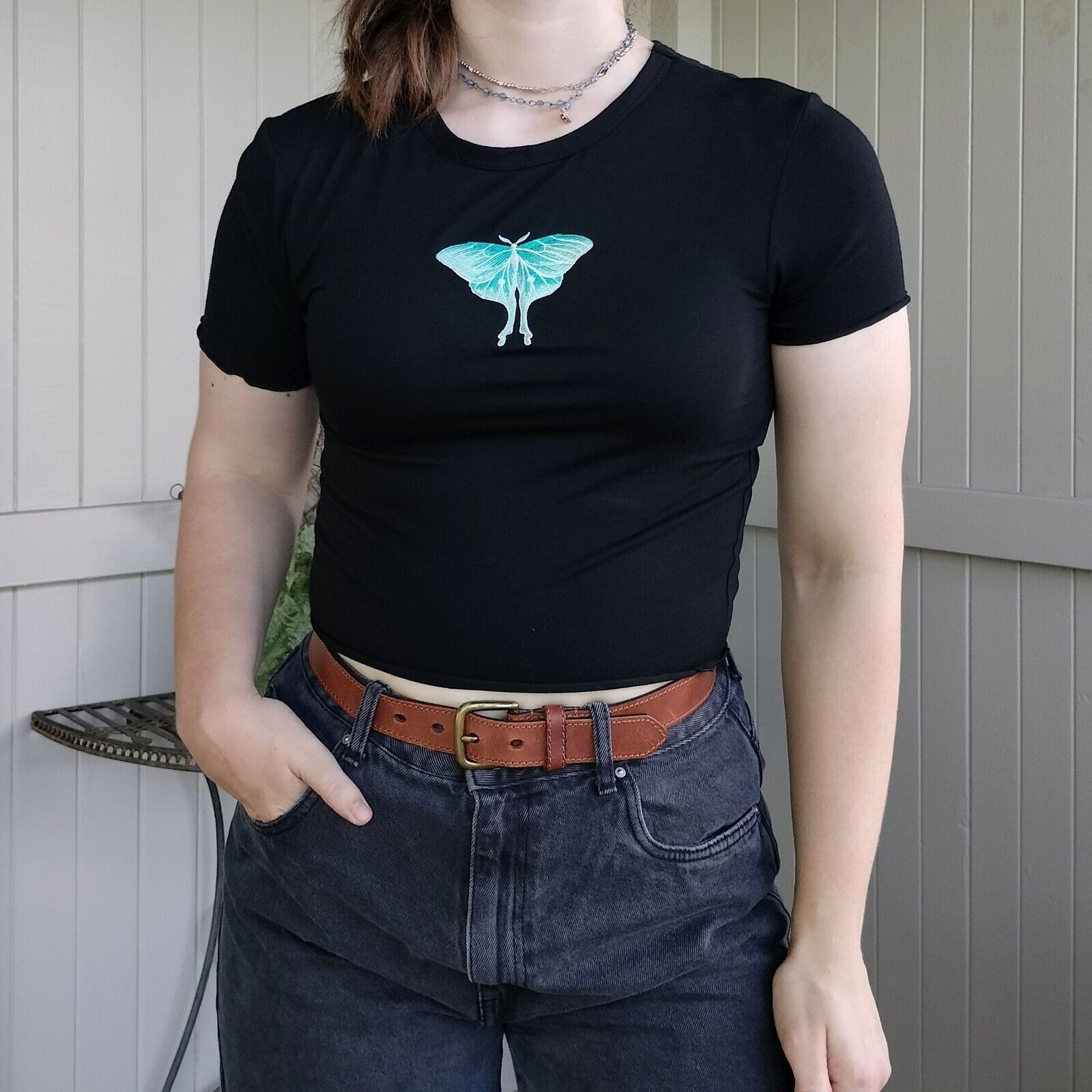 Dangerfield Dangerfield Black Friday Size 8 Crop Top Black Baby Tee Size S / US 4 / IT 40 - 1 Thumbnail