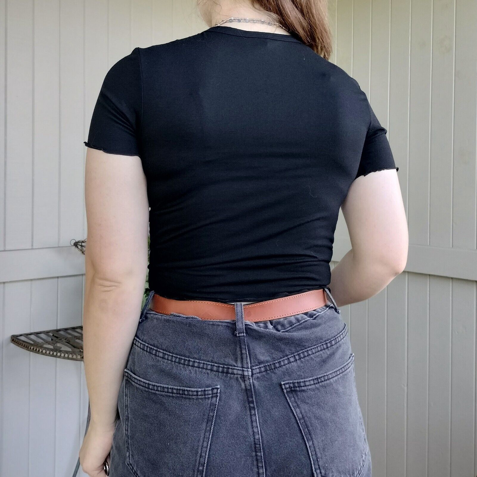 Dangerfield Dangerfield Black Friday Size 8 Crop Top Black Baby Tee Size S / US 4 / IT 40 - 2 Thumbnail