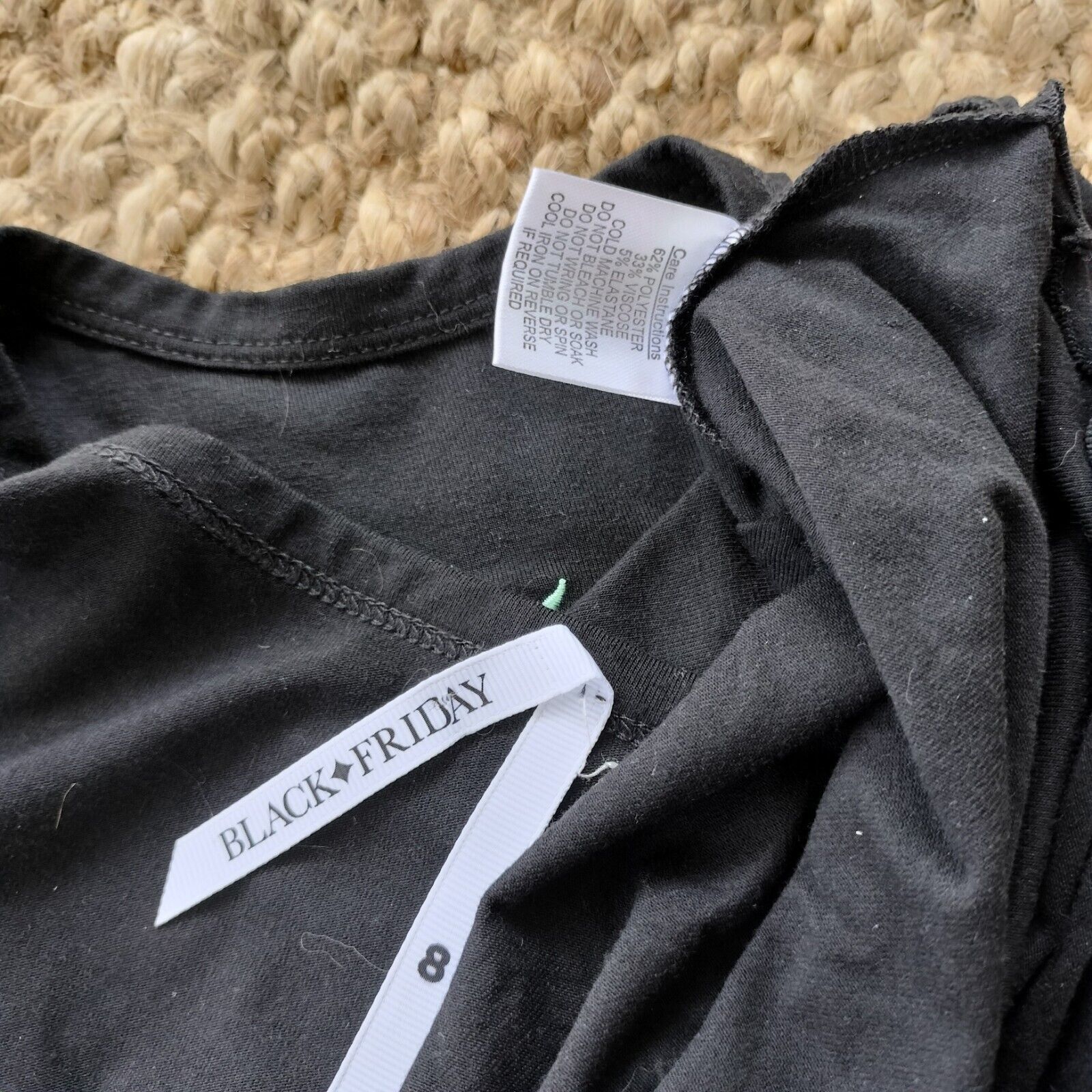Dangerfield Dangerfield Black Friday Size 8 Crop Top Black Baby Tee Size S / US 4 / IT 40 - 4 Thumbnail