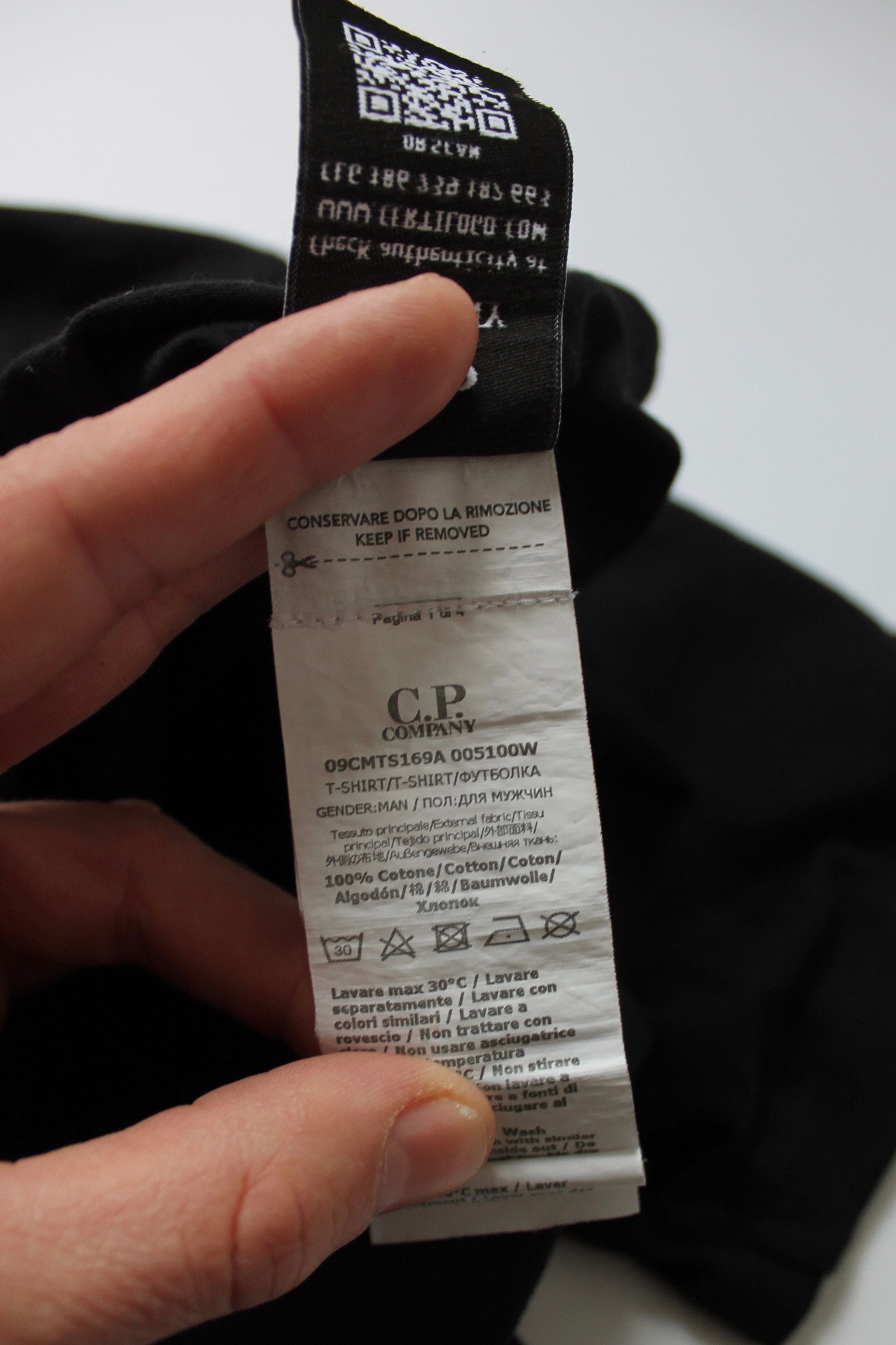 C.P. Company C.P. COMPANY LARGE LOGO PRINT TEE black Size US S / EU 44-46 / 1 - 9 Thumbnail
