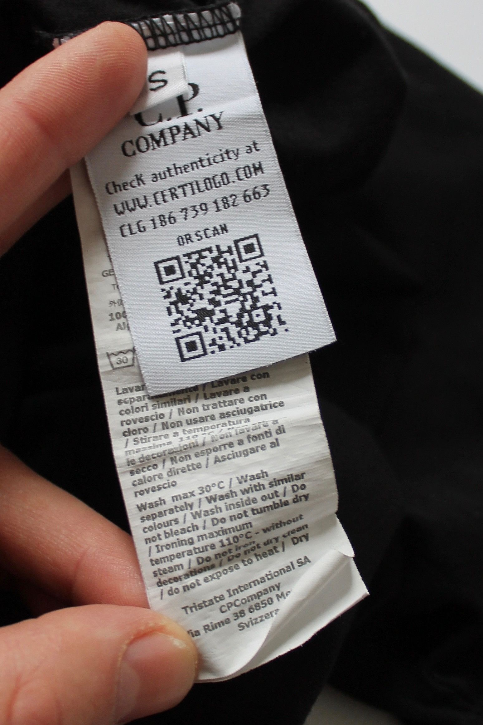 C.P. Company C.P. COMPANY LARGE LOGO PRINT TEE black Size US S / EU 44-46 / 1 - 8 Thumbnail