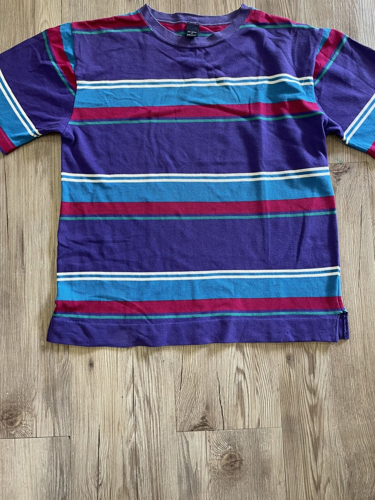 Vintage Vintage 90s Striped T shirts Size US S / EU 44-46 / 1 - 4 Thumbnail