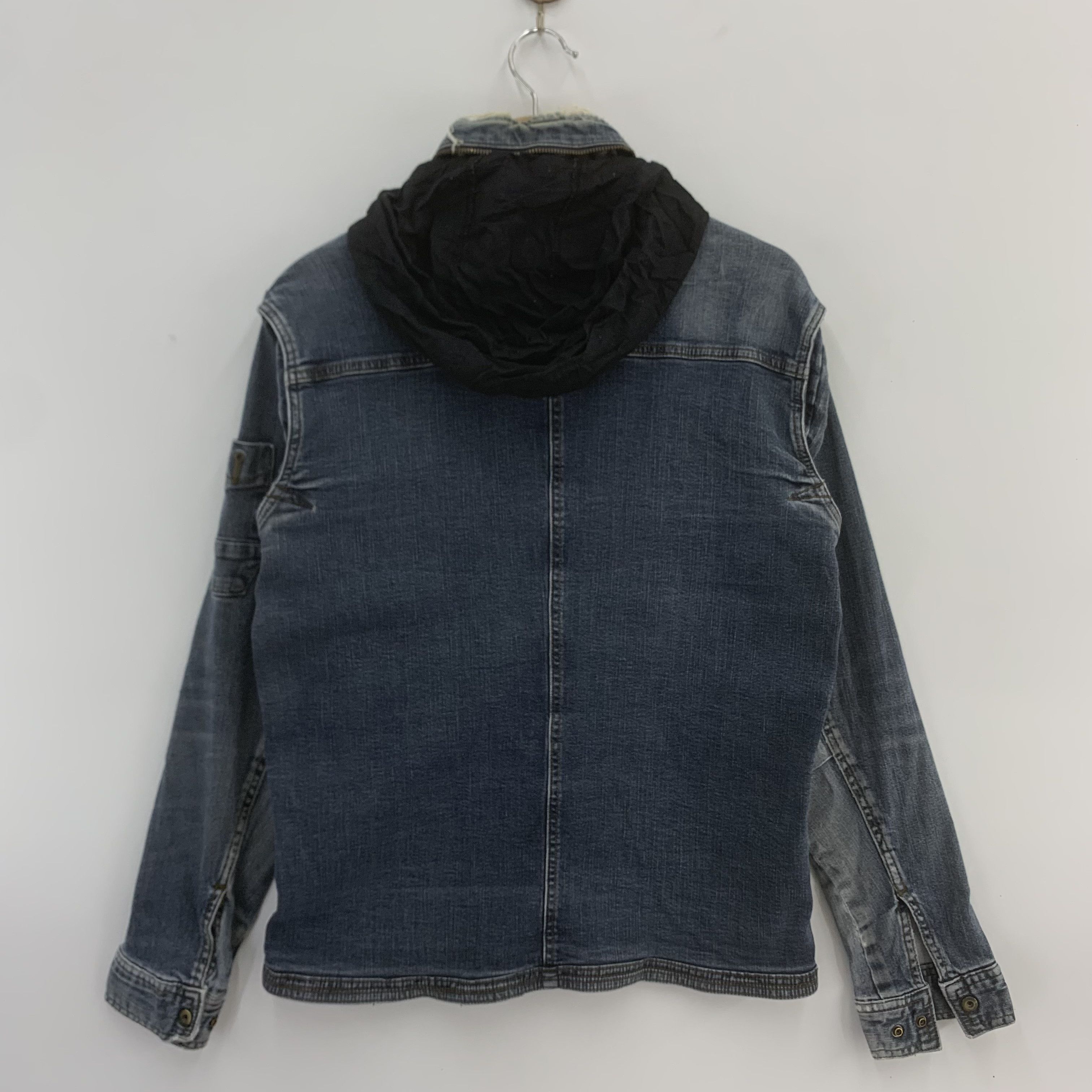 Japanese Brand I'Z Frontier Denim Jacket Multipocket Hoodie Size US L / EU 52-54 / 3 - 13 Thumbnail