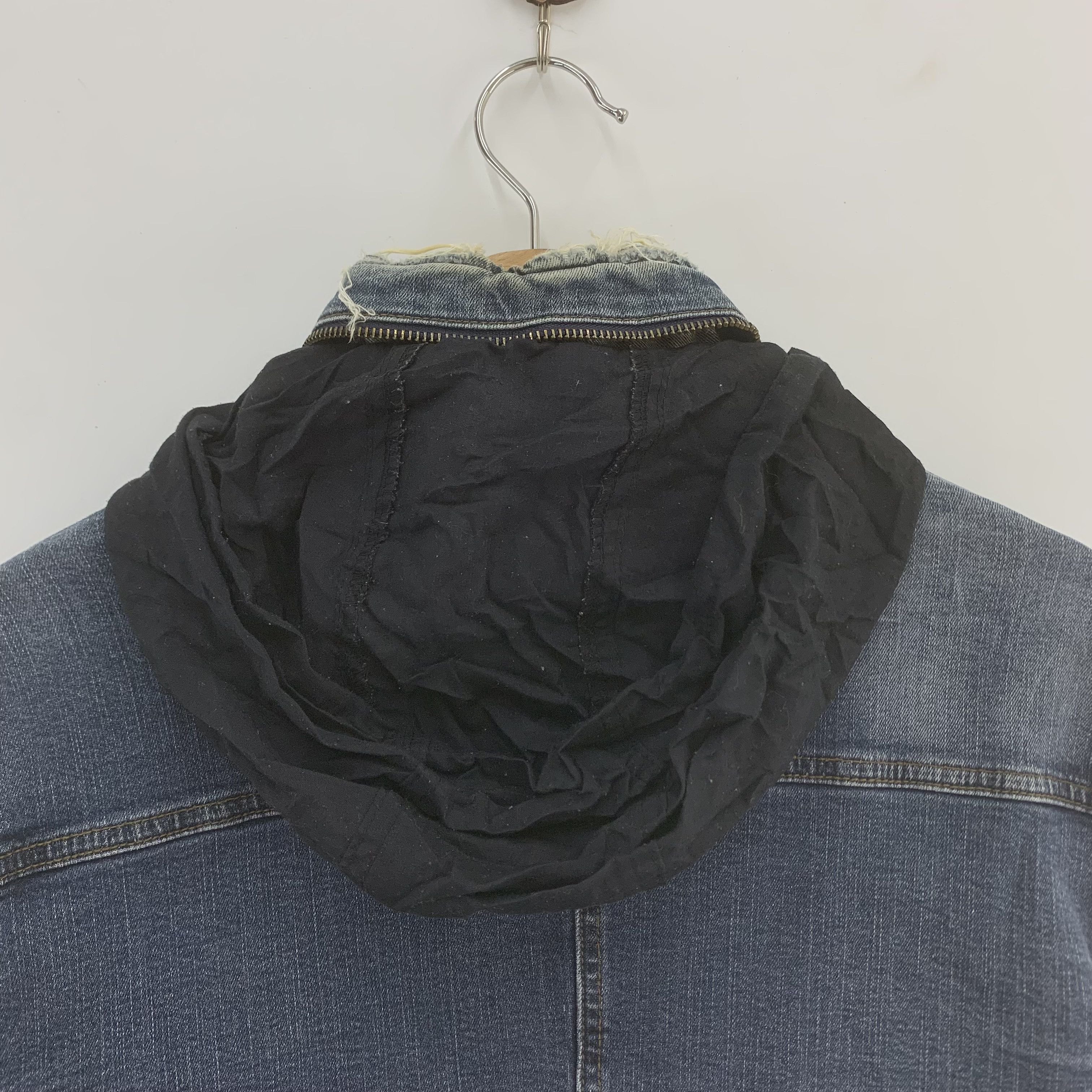 Japanese Brand I'Z Frontier Denim Jacket Multipocket Hoodie Size US L / EU 52-54 / 3 - 14 Thumbnail