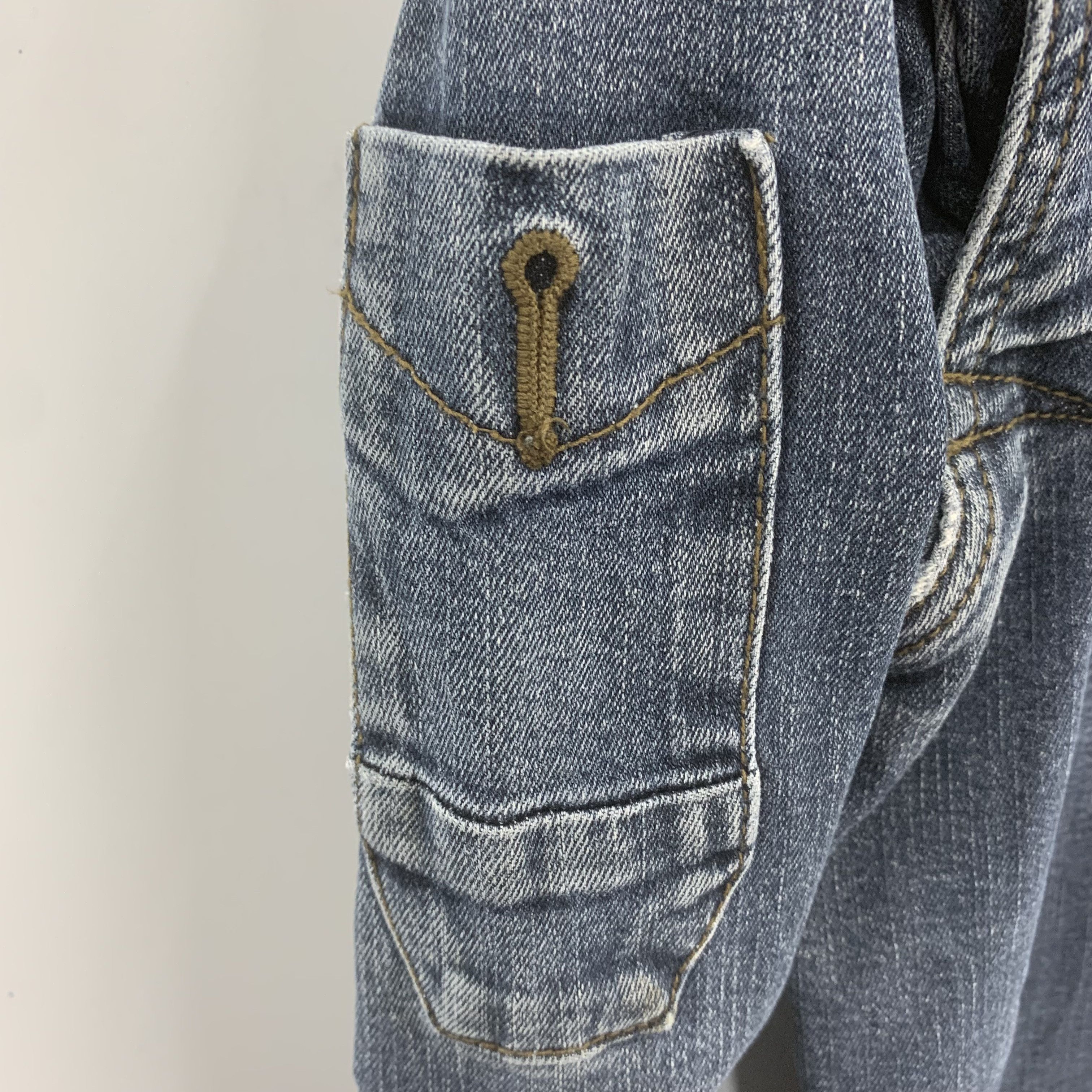 Japanese Brand I'Z Frontier Denim Jacket Multipocket Hoodie Size US L / EU 52-54 / 3 - 12 Thumbnail