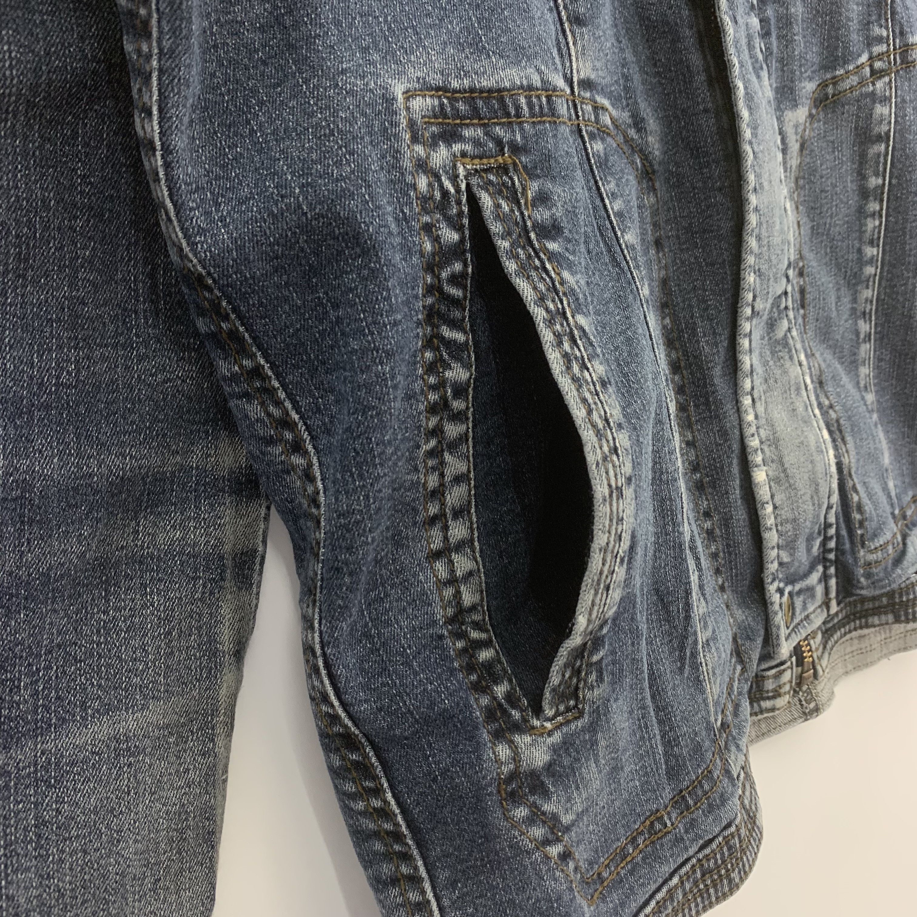 Japanese Brand I'Z Frontier Denim Jacket Multipocket Hoodie Size US L / EU 52-54 / 3 - 8 Thumbnail