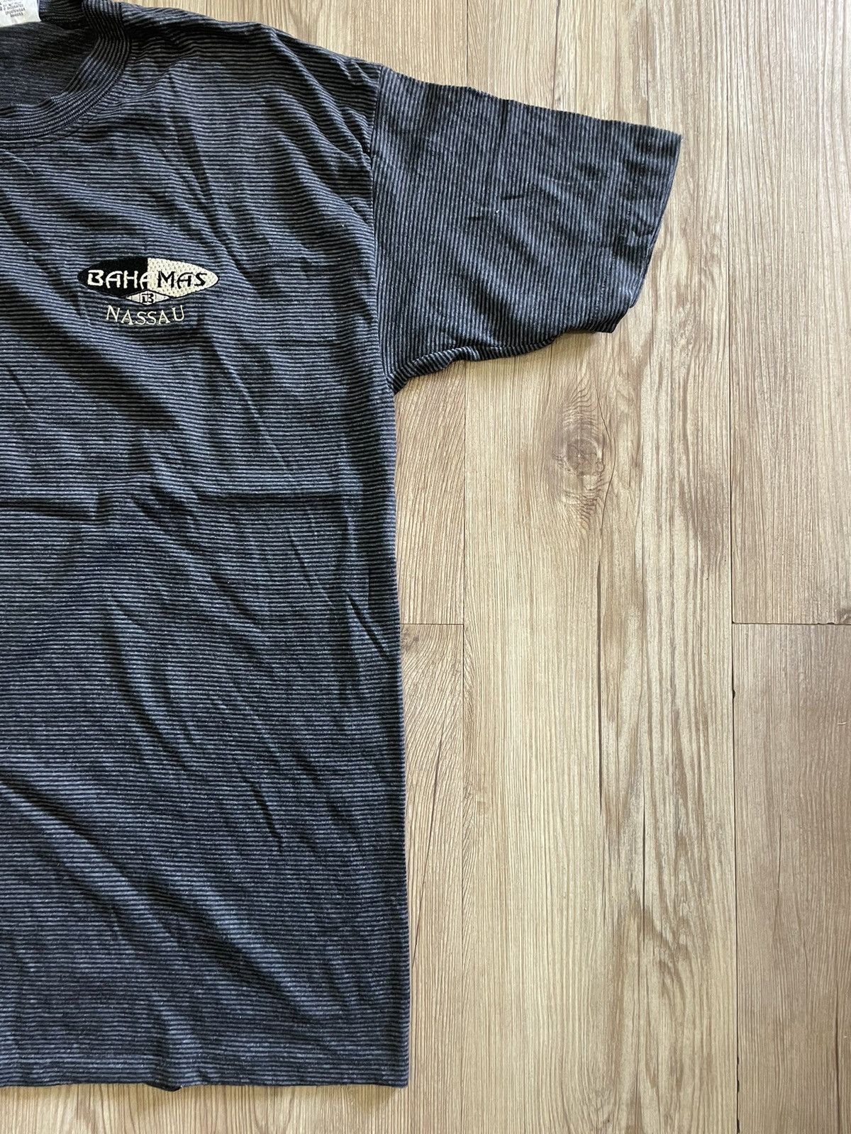 Other Vintage 90s Cal Cru Single Stitch Stripped T shirt Size US L / EU 52-54 / 3 - 3 Thumbnail