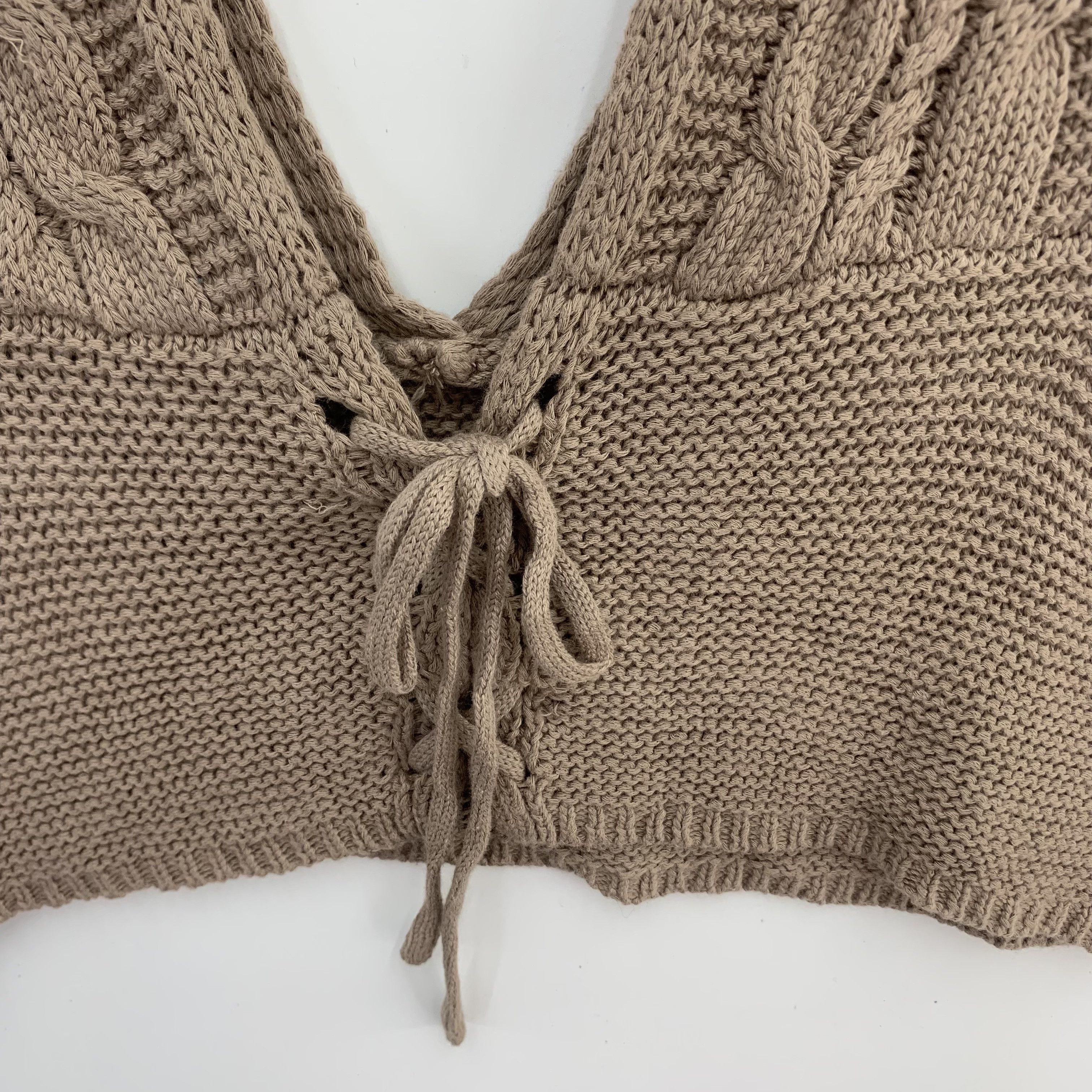 Handmade × Homespun Knitwear Vintage Wool Knit Tank Top Size US L / EU 52-54 / 3 - 3 Thumbnail