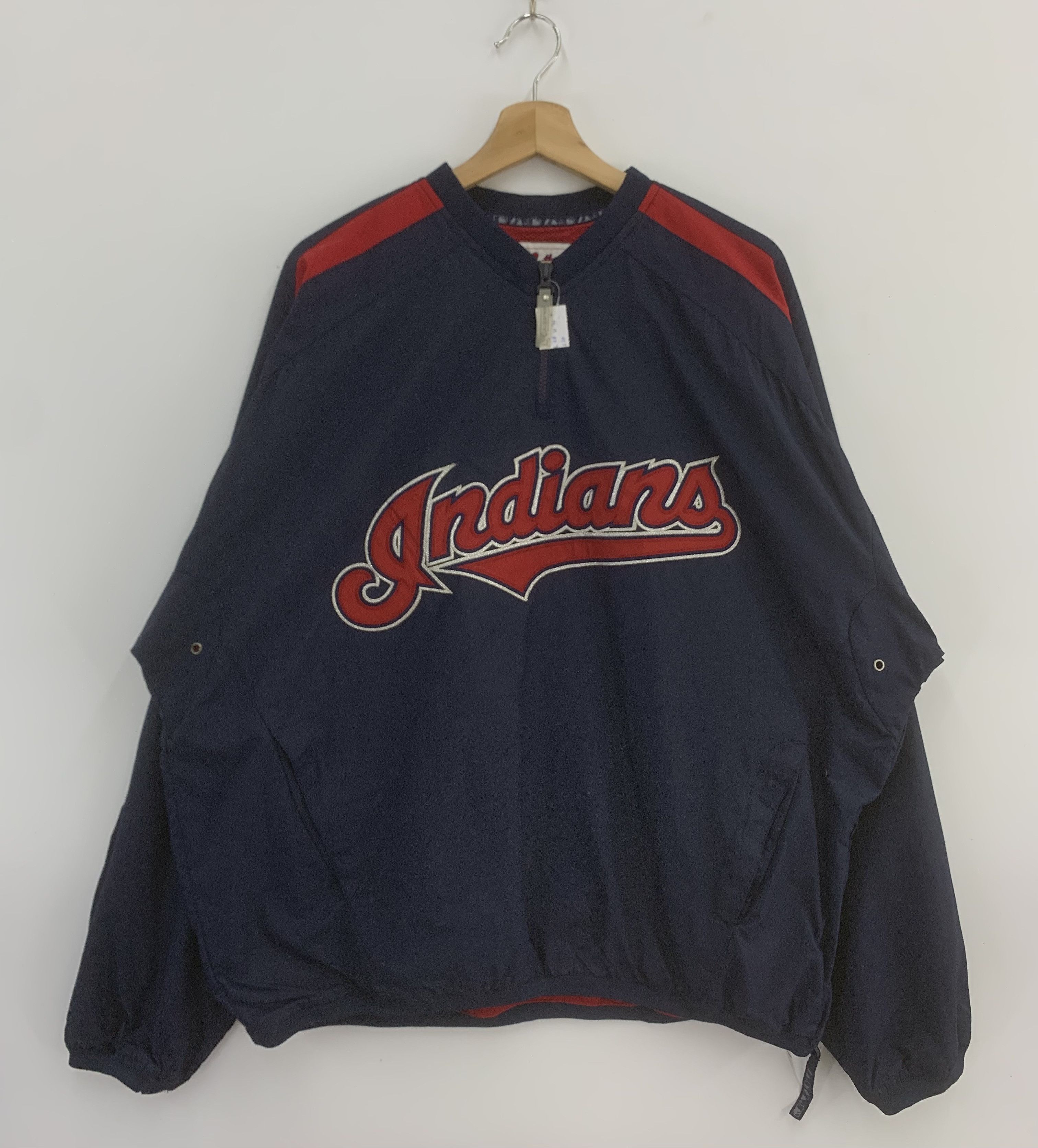 Majestic Vintage Indians Jacket Sportswear Size US L / EU 52-54 / 3 - 1 Thumbnail